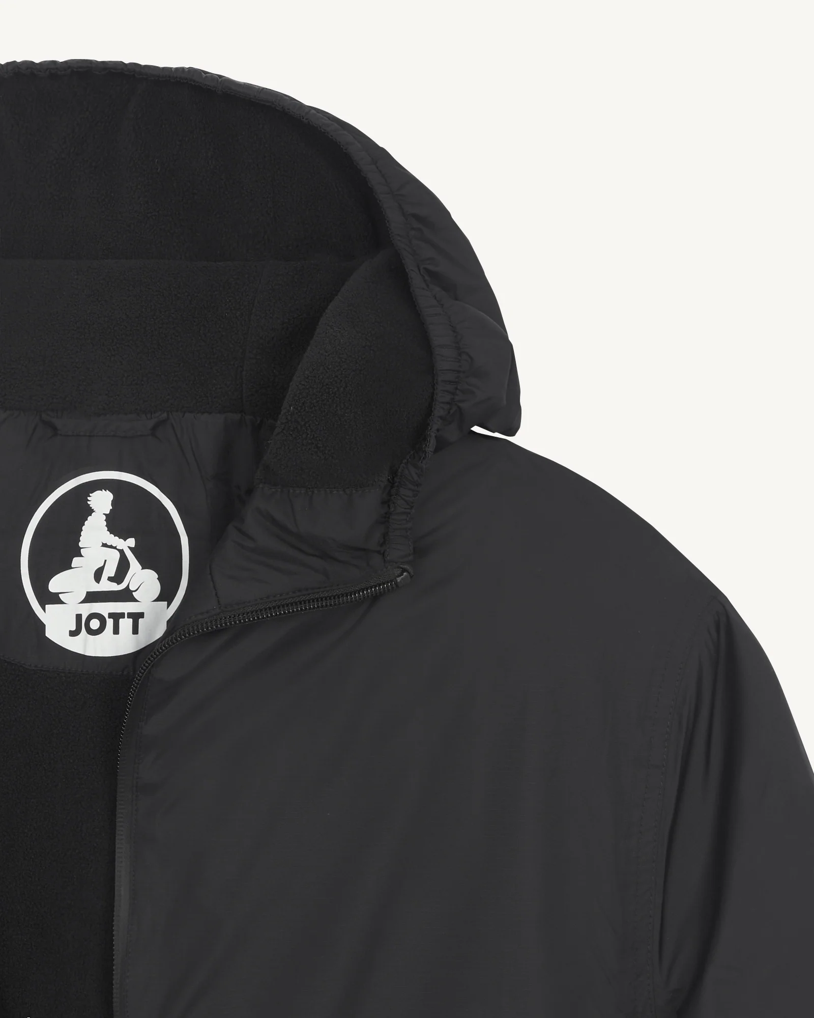 Imperméable doublé polaire Noir Derry Polar - Image 2