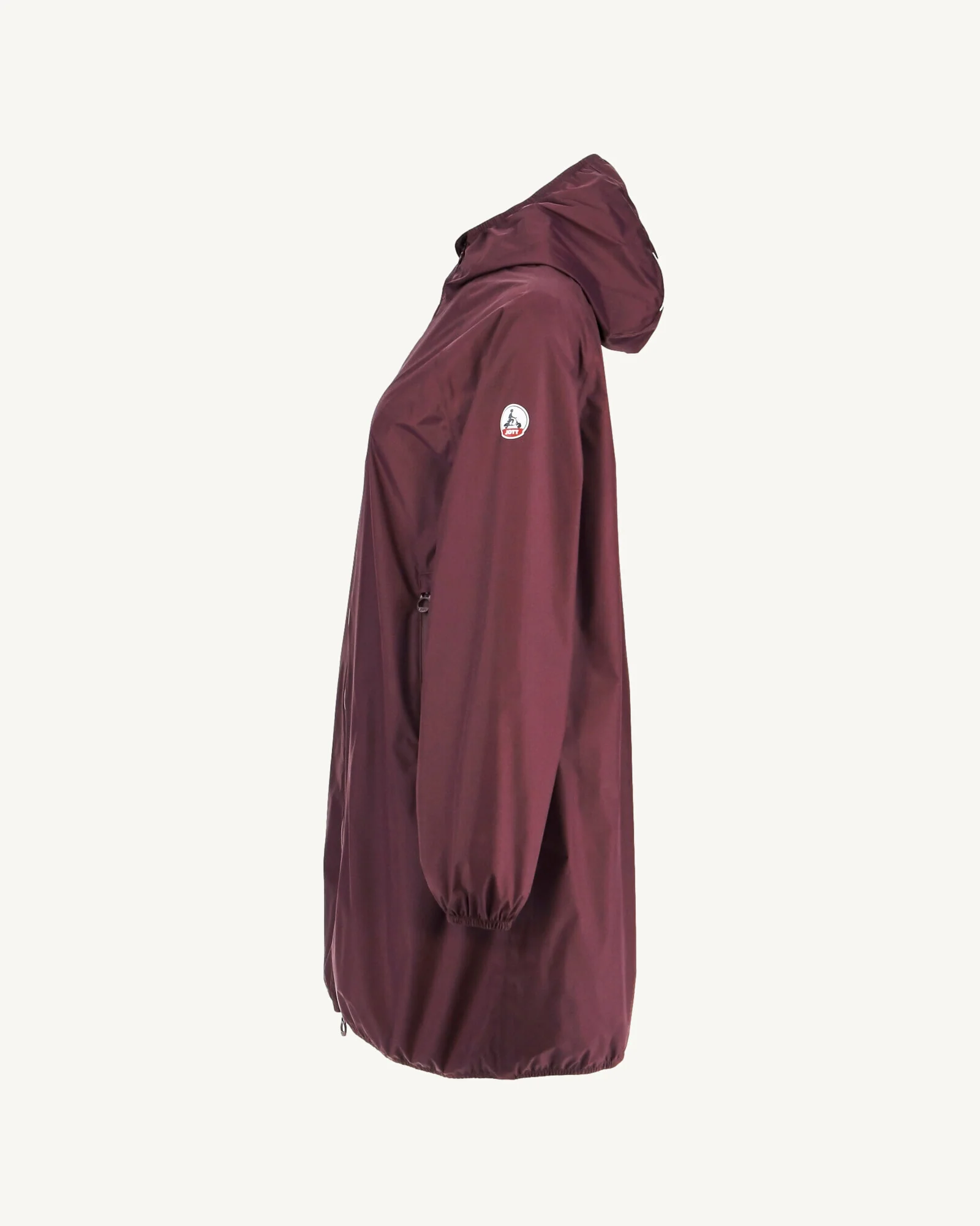Imperméable long à capuche paquetable Aubergine Copenhagen - Image 3
