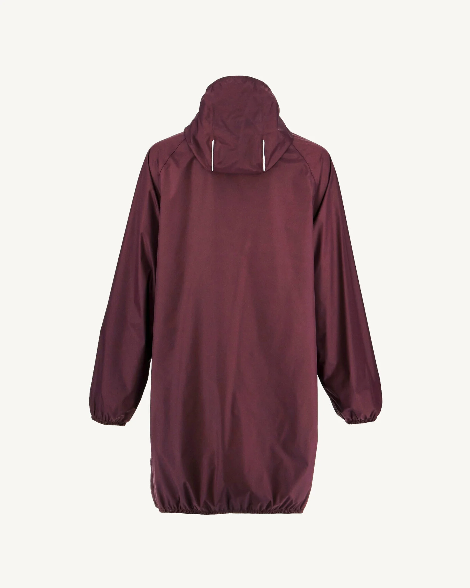 Imperméable long à capuche paquetable Aubergine Copenhagen - Image 4
