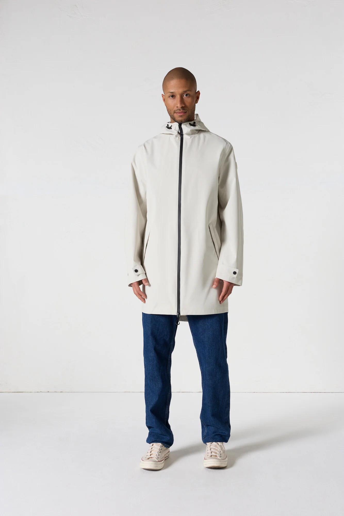 Imperméable mixte mi-long Naturel Zerti - Image 3
