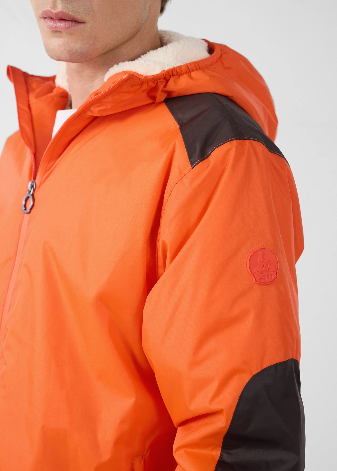 Imperméable sherpa Rouge feu Dippen sherpa - Image 5