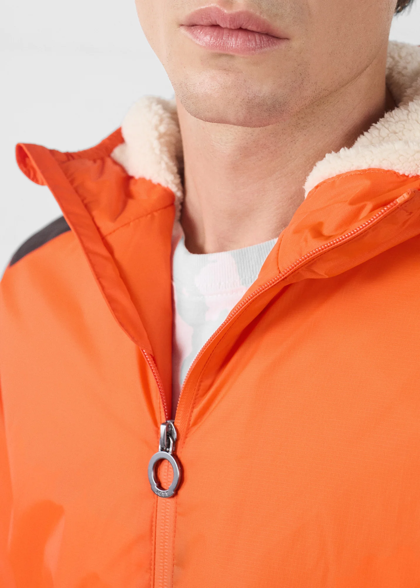 Imperméable sherpa Rouge feu Dippen sherpa - Image 7