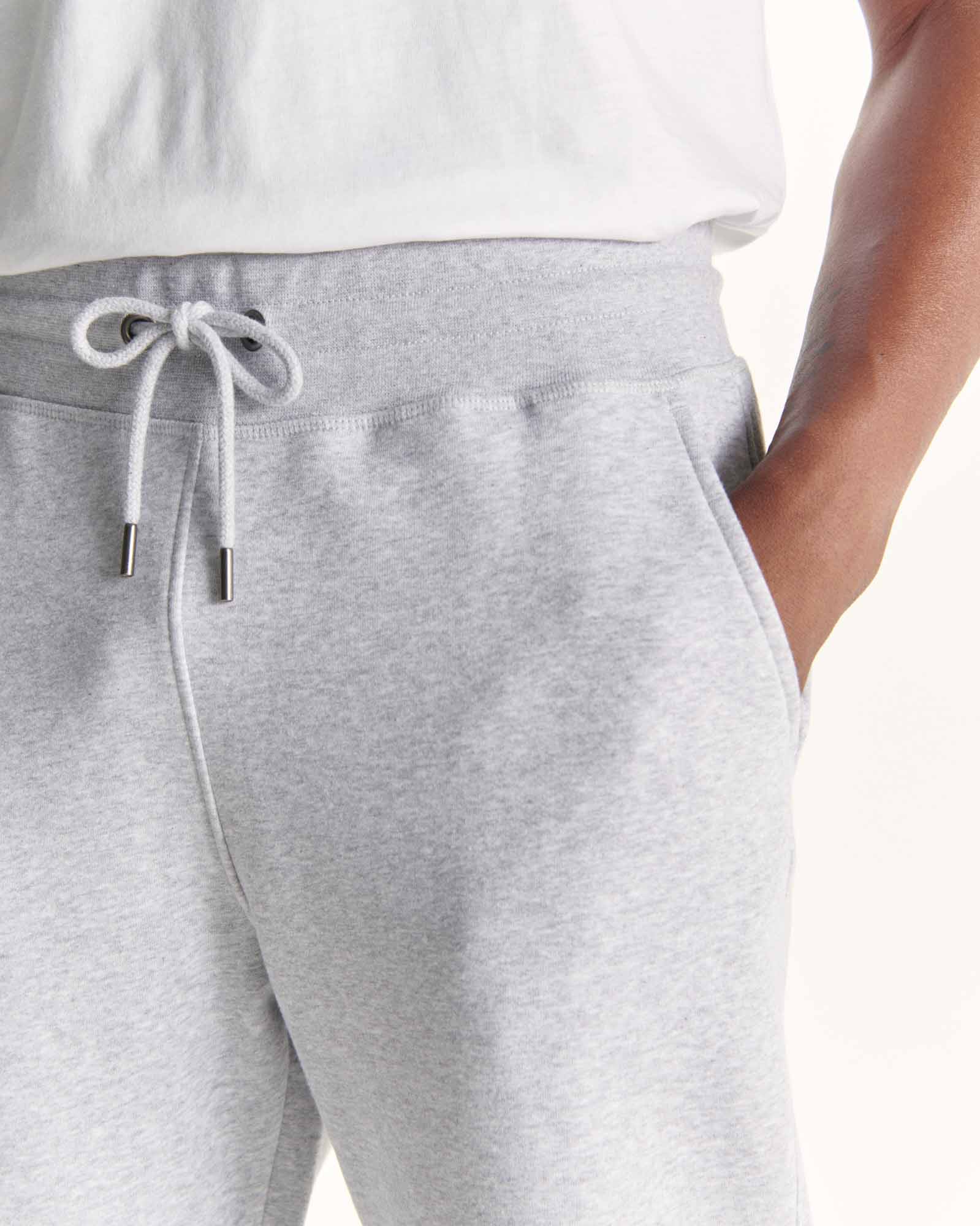 Jogpant homme en coton biologique Gris chiné Santiago - Image 3