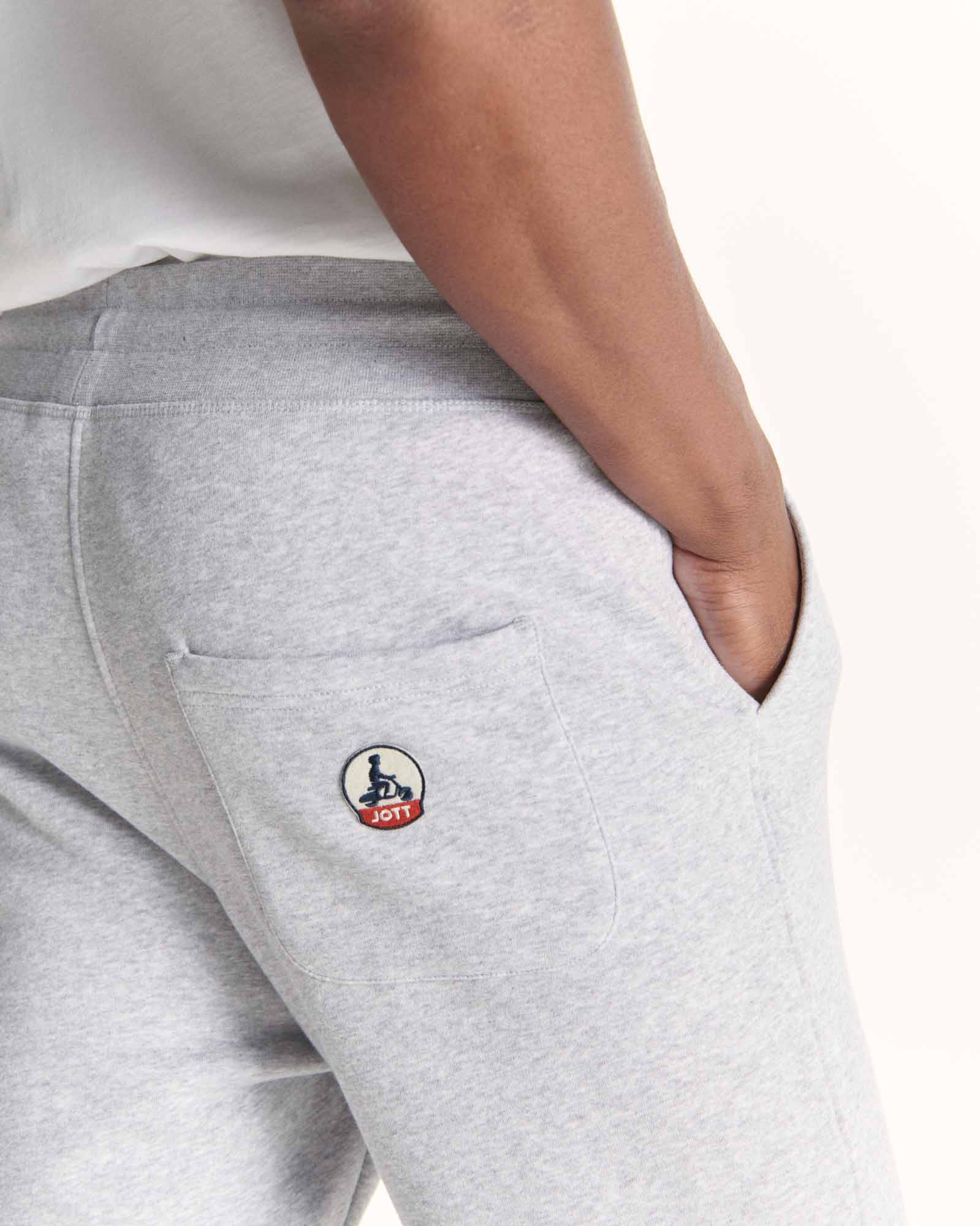 Jogpant homme en coton biologique Gris chiné Santiago - Image 4