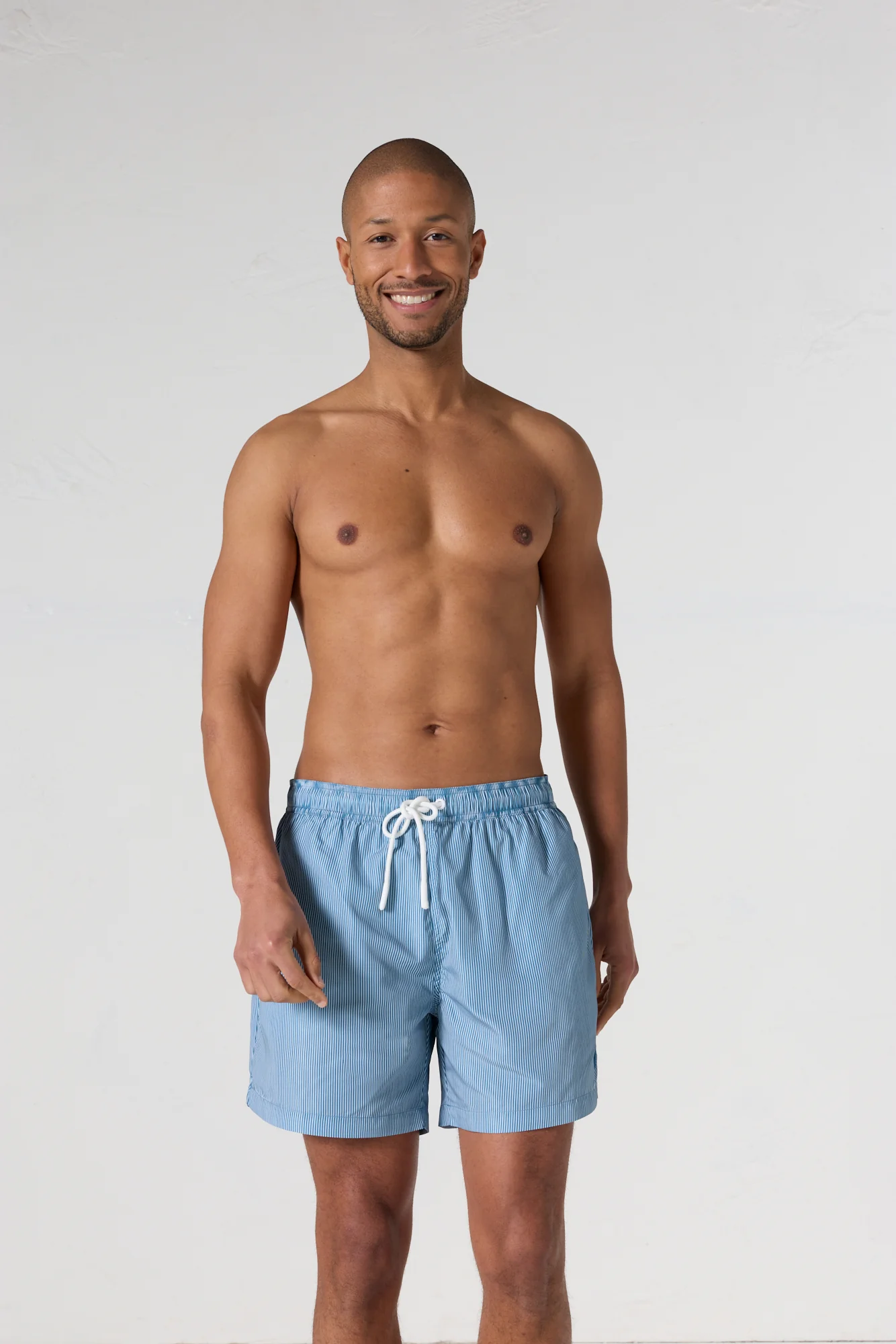 Maillot de bain Bleu jeans rayé Ian stripe