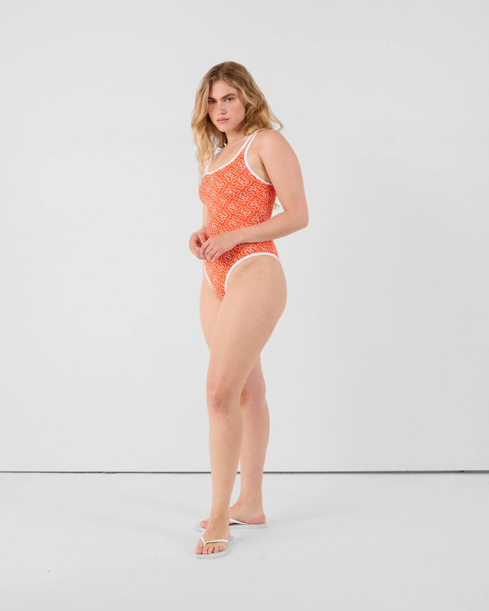 Maillot de bain femme Mono rouge feu Mary monogram - Image 4