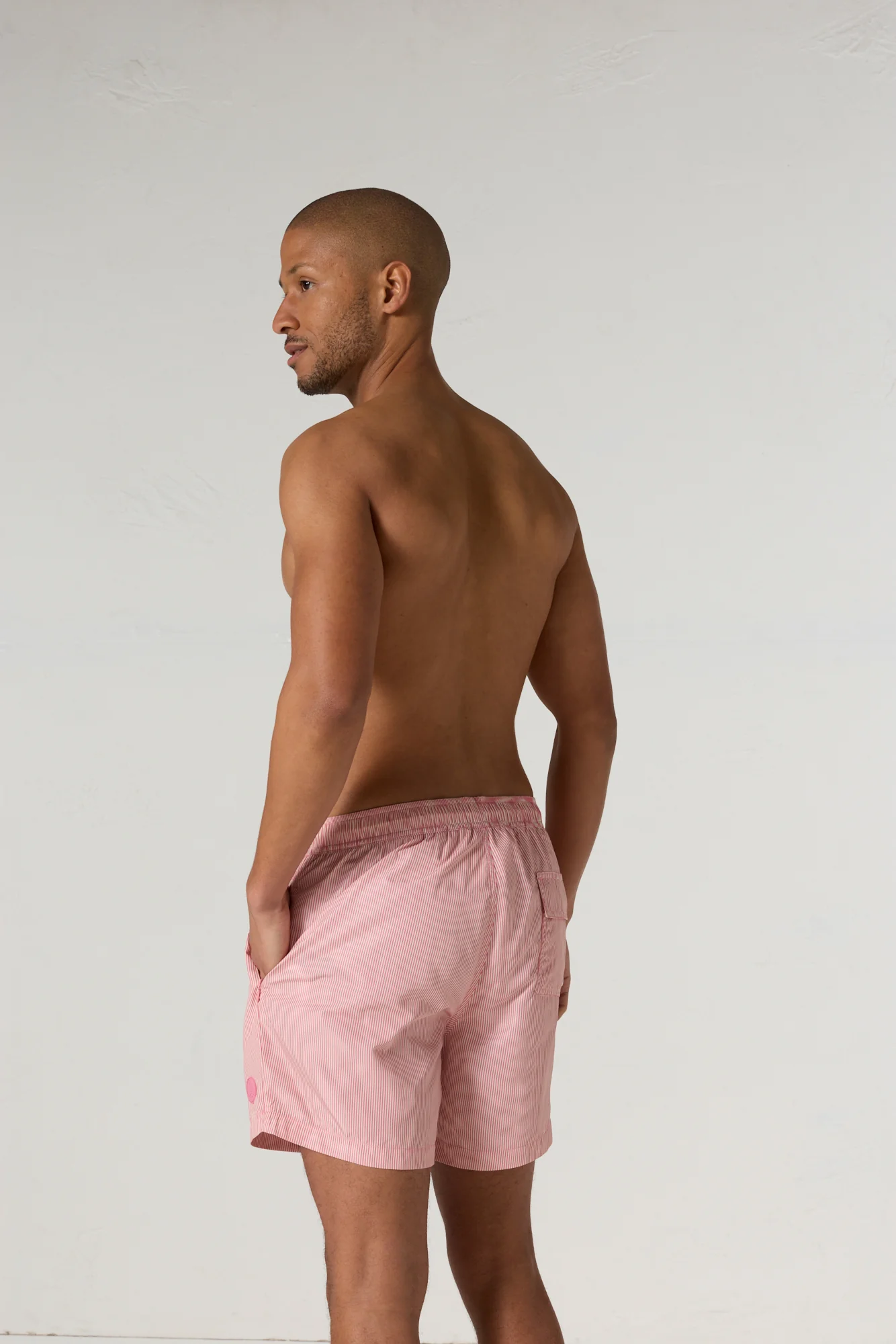 Maillot de bain Pink antique rayé Ian stripe - Image 4
