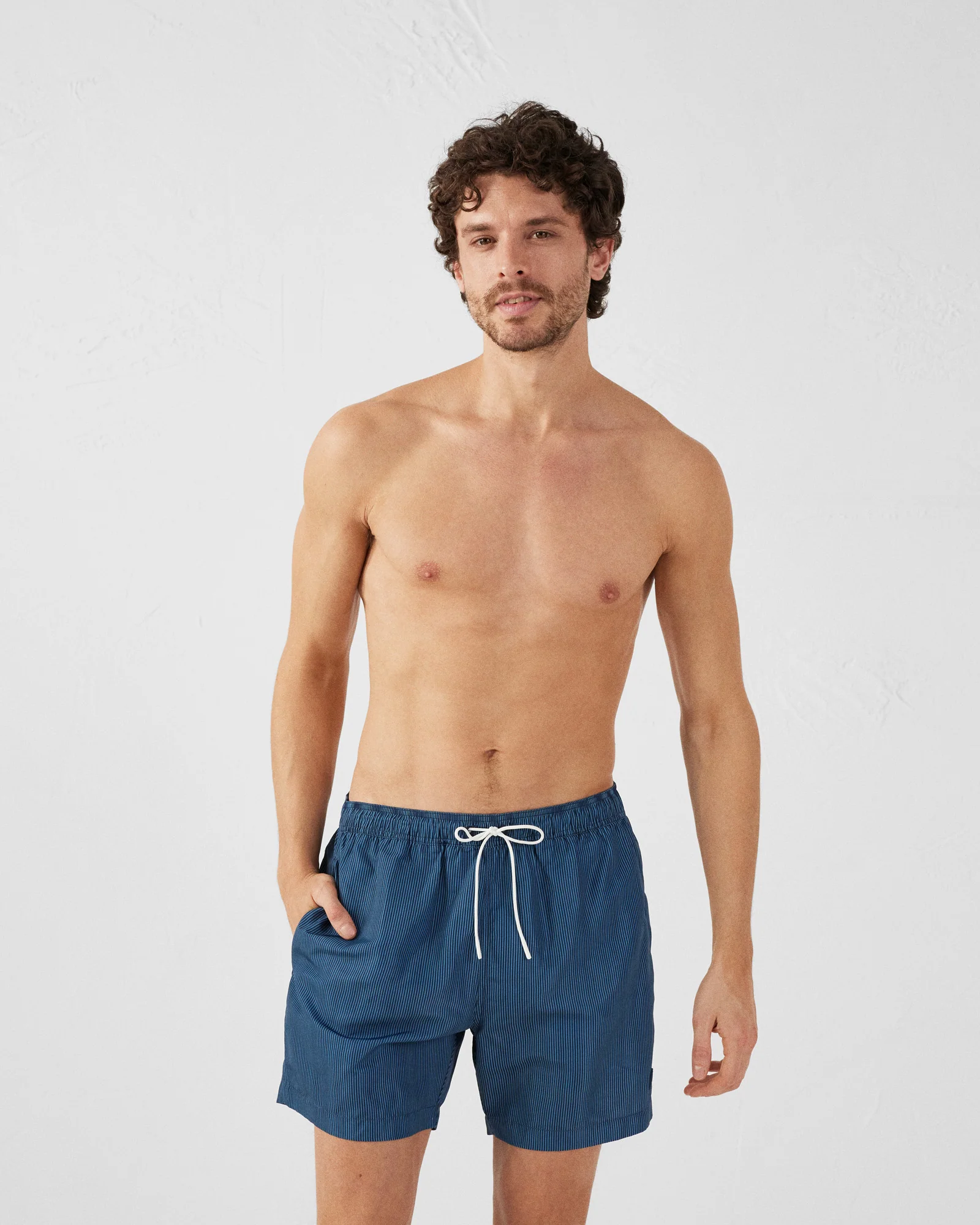 Maillot de bain Stripe marine/Bleu jeans Niolon stripe - Image 6