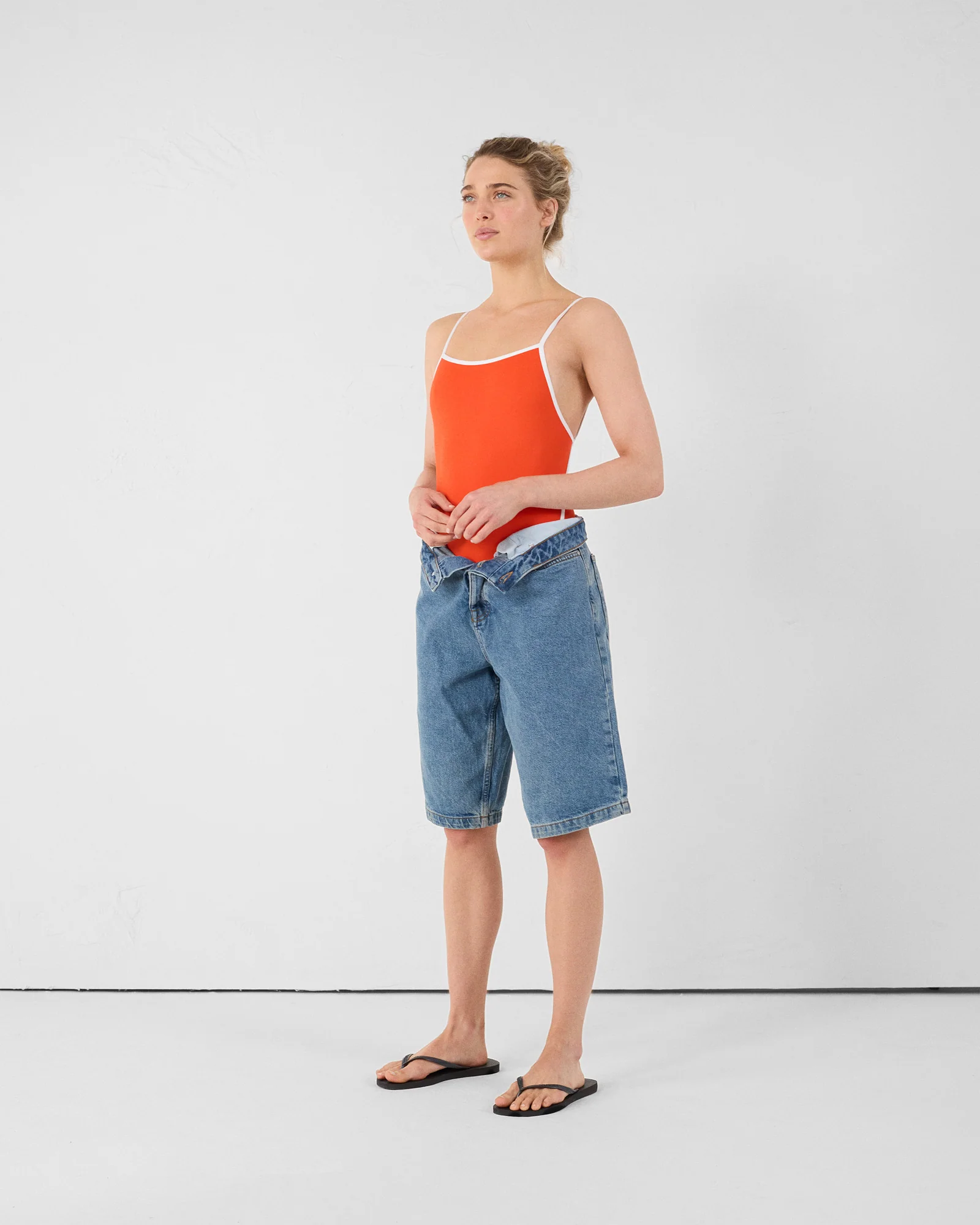 Maillot de bain une pièce Rouge feu Melina - Image 5