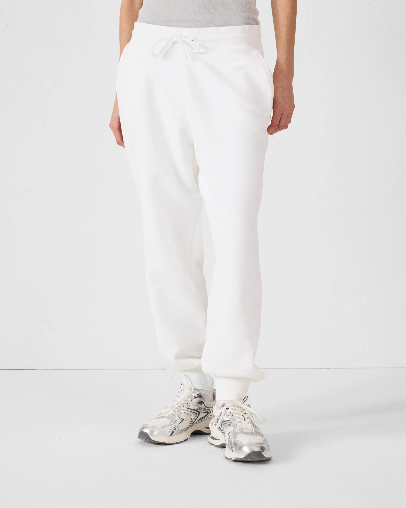 Pantalon de sport en coton Blanc Iris - Image 3