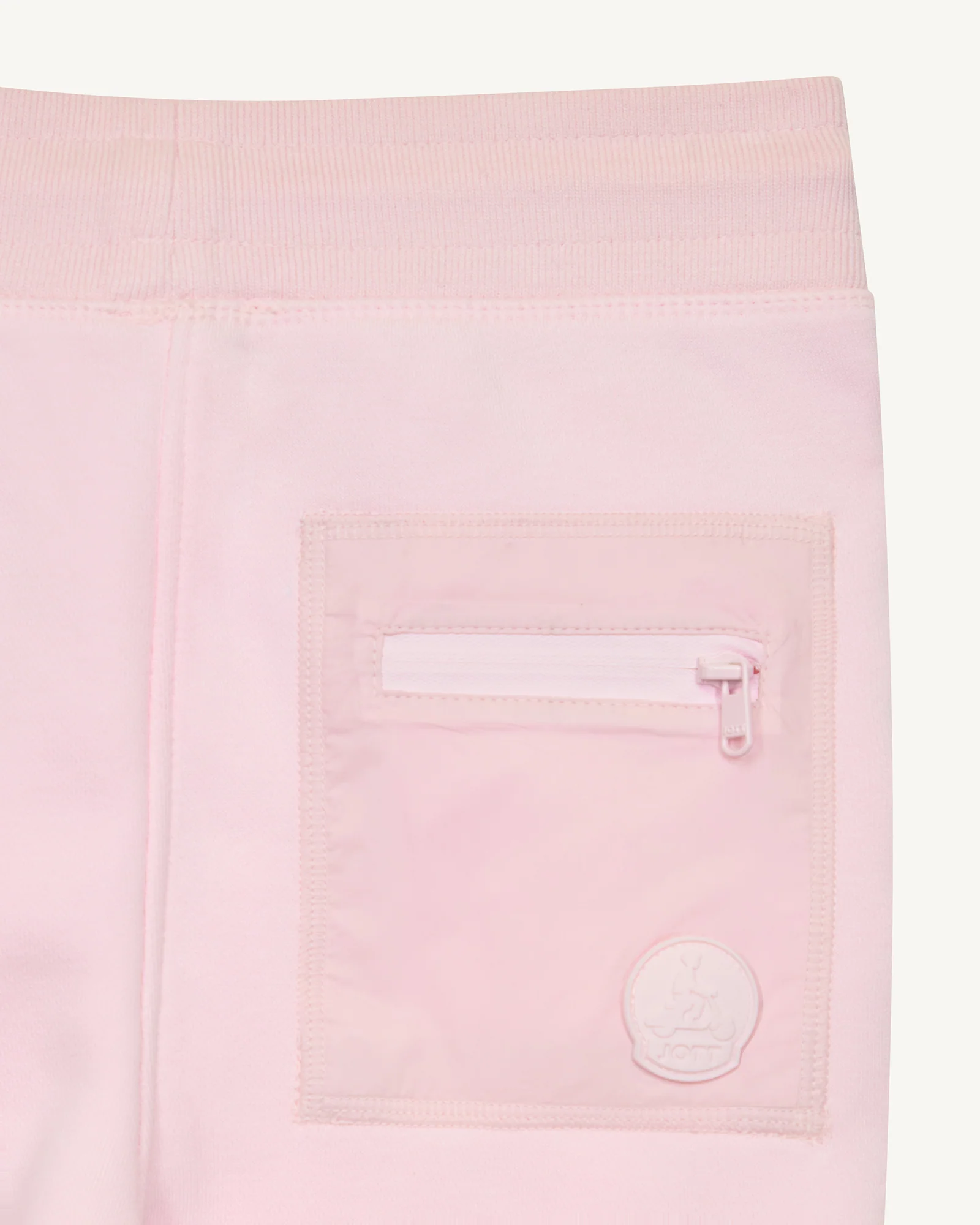 Pantalon de sport enfant en coton Rose pétale Matchu - Image 2