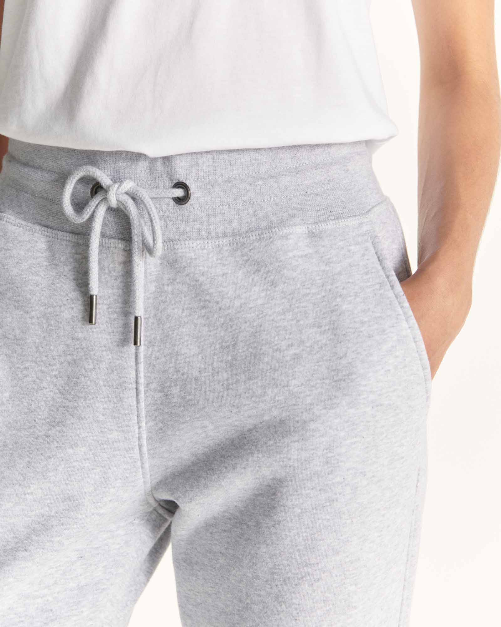 Pantalon de sport femme en coton biologique Gris chiné Valparaiso - Image 4