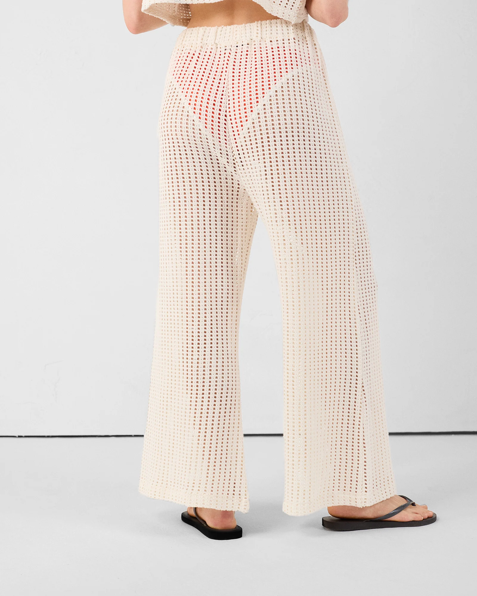 Pantalon en maille de coton Naturel Virginia - Image 4