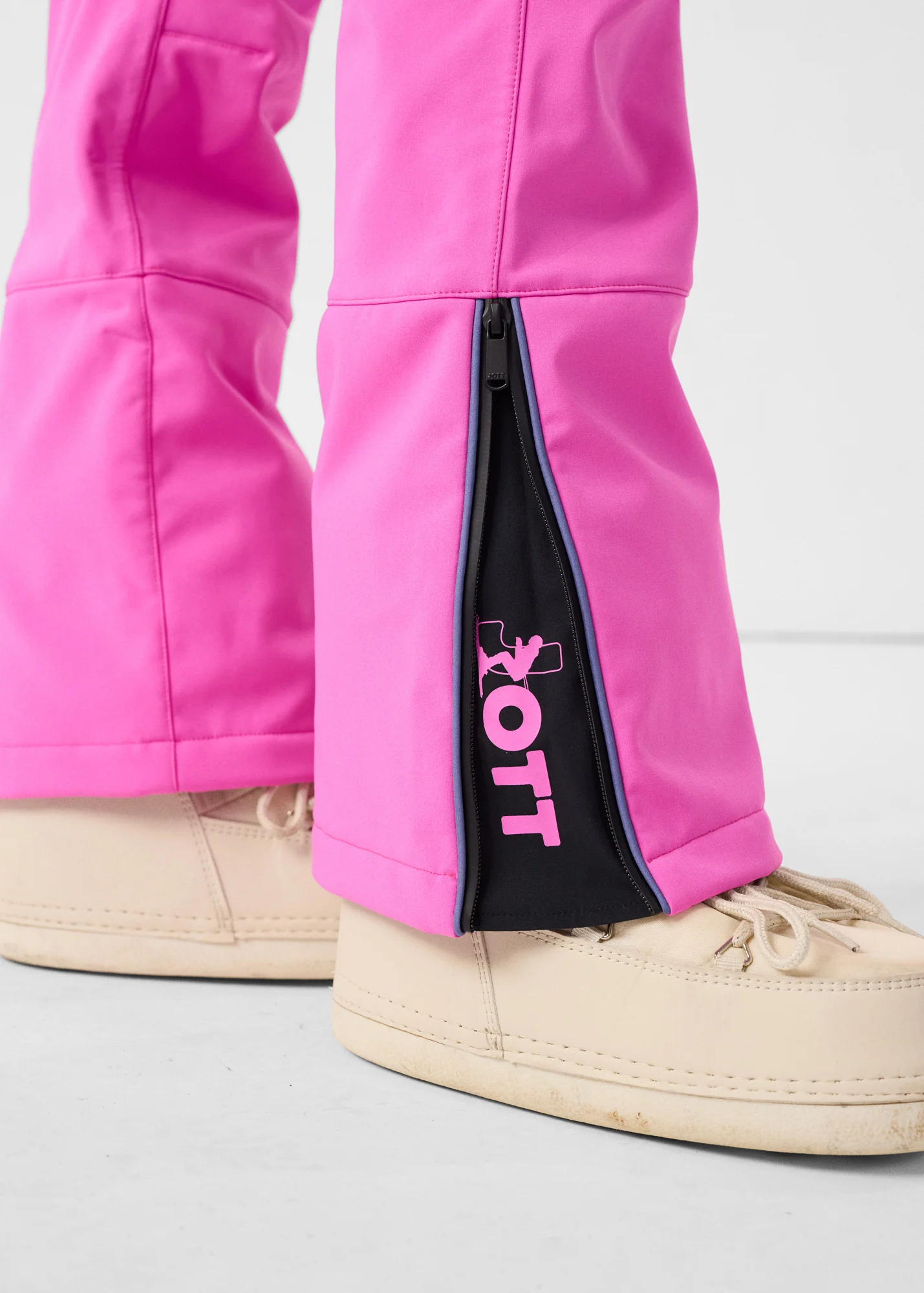 Pantalon ski Imperméable Grand froid Rose électrique Silene - Image 4