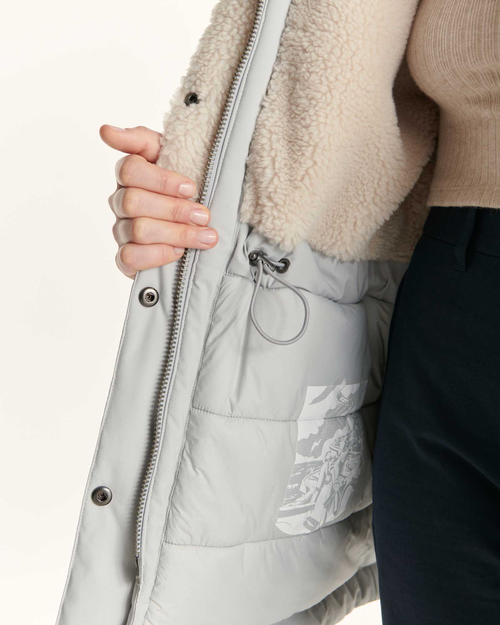 Parka Grand Froid Ă capuche Gris acier Taiga - Image 2