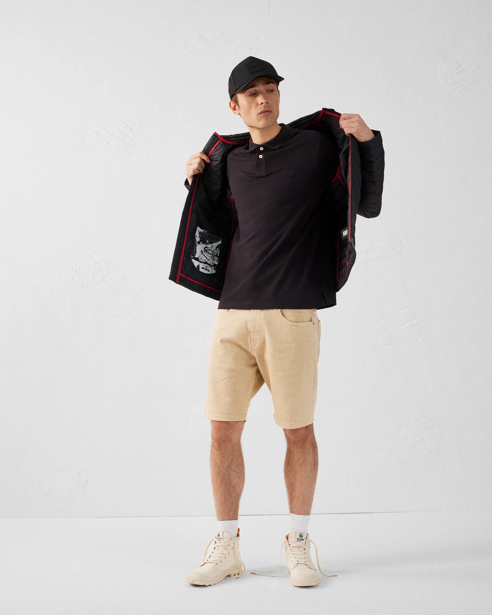 Polo en coton Noir Alvaro - Image 3