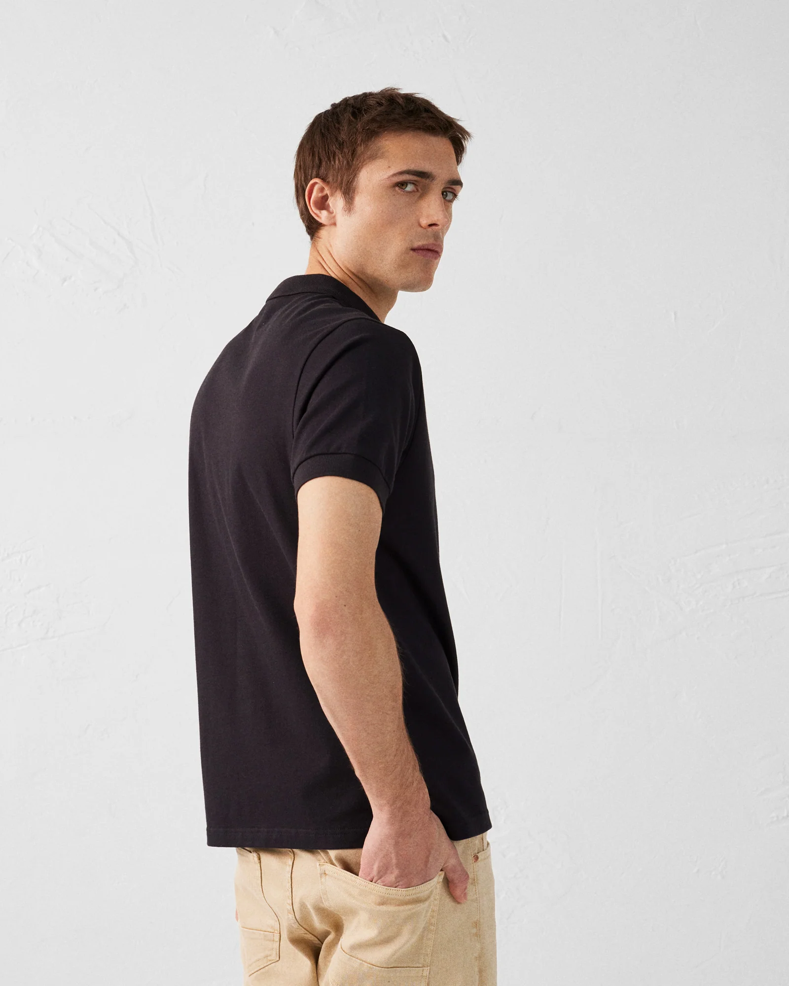 Polo en coton Noir Alvaro - Image 4