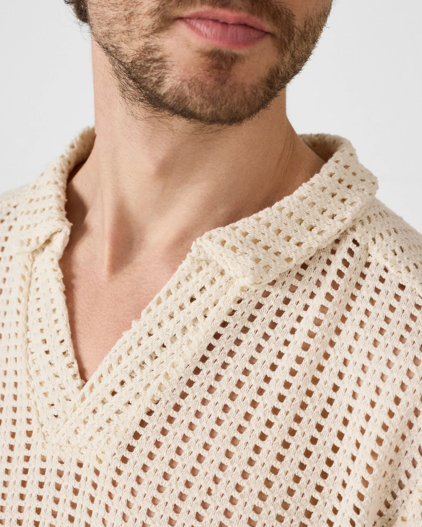Polo en maille de coton Naturel Bruno - Image 5