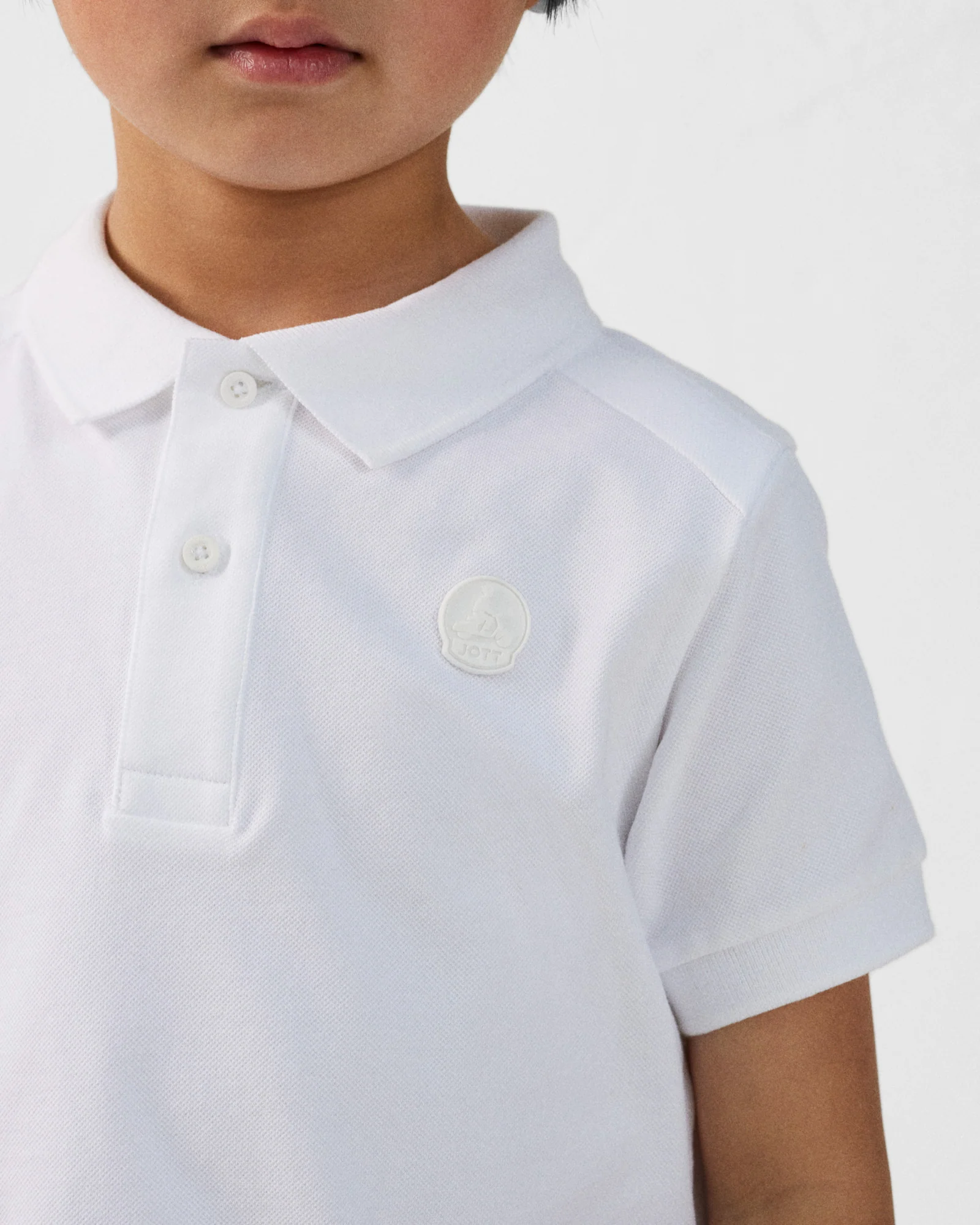 Polo enfant en coton Blanc Ciro - Image 4