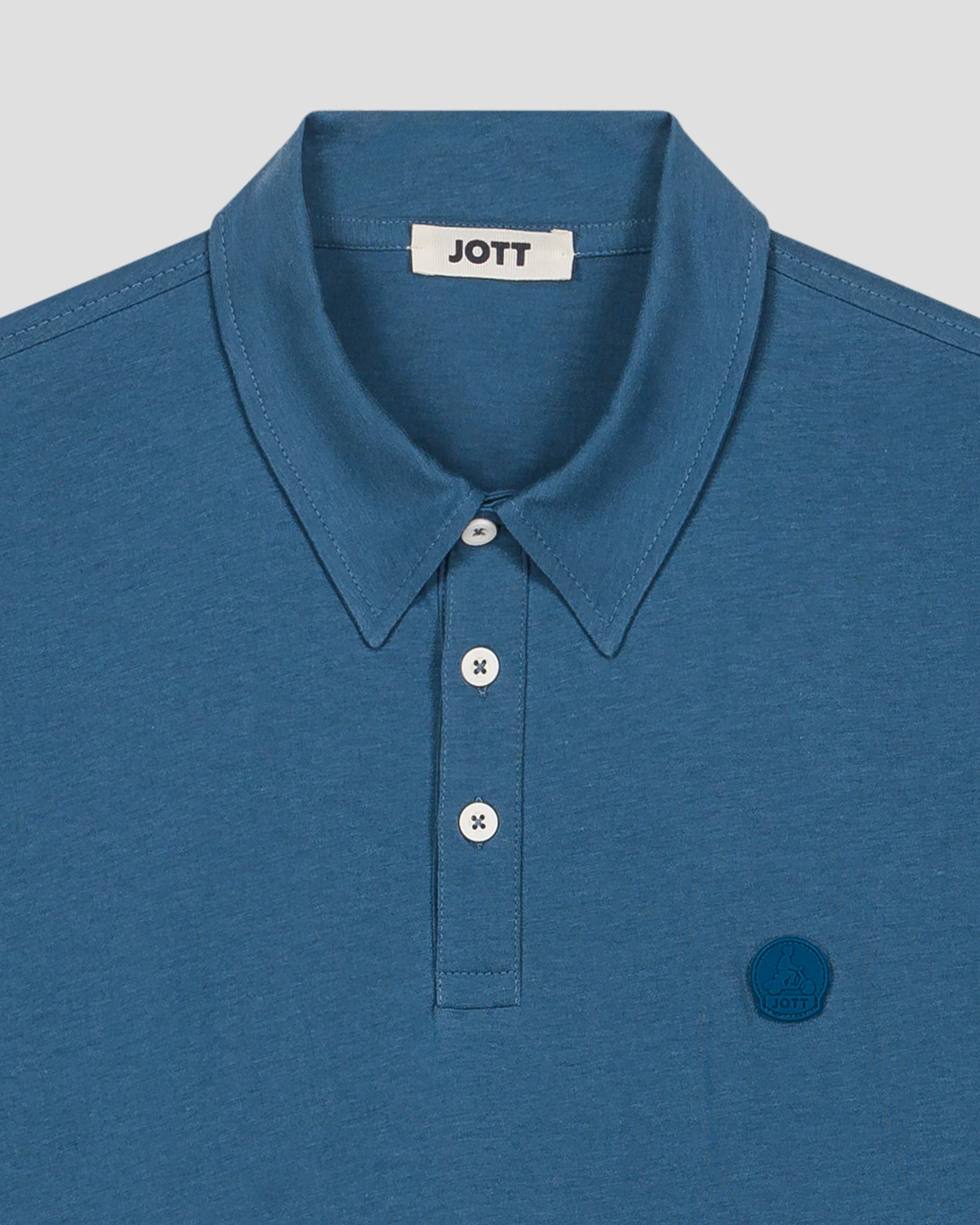 Polo manches courtes Bleu jeans Dario - Image 6