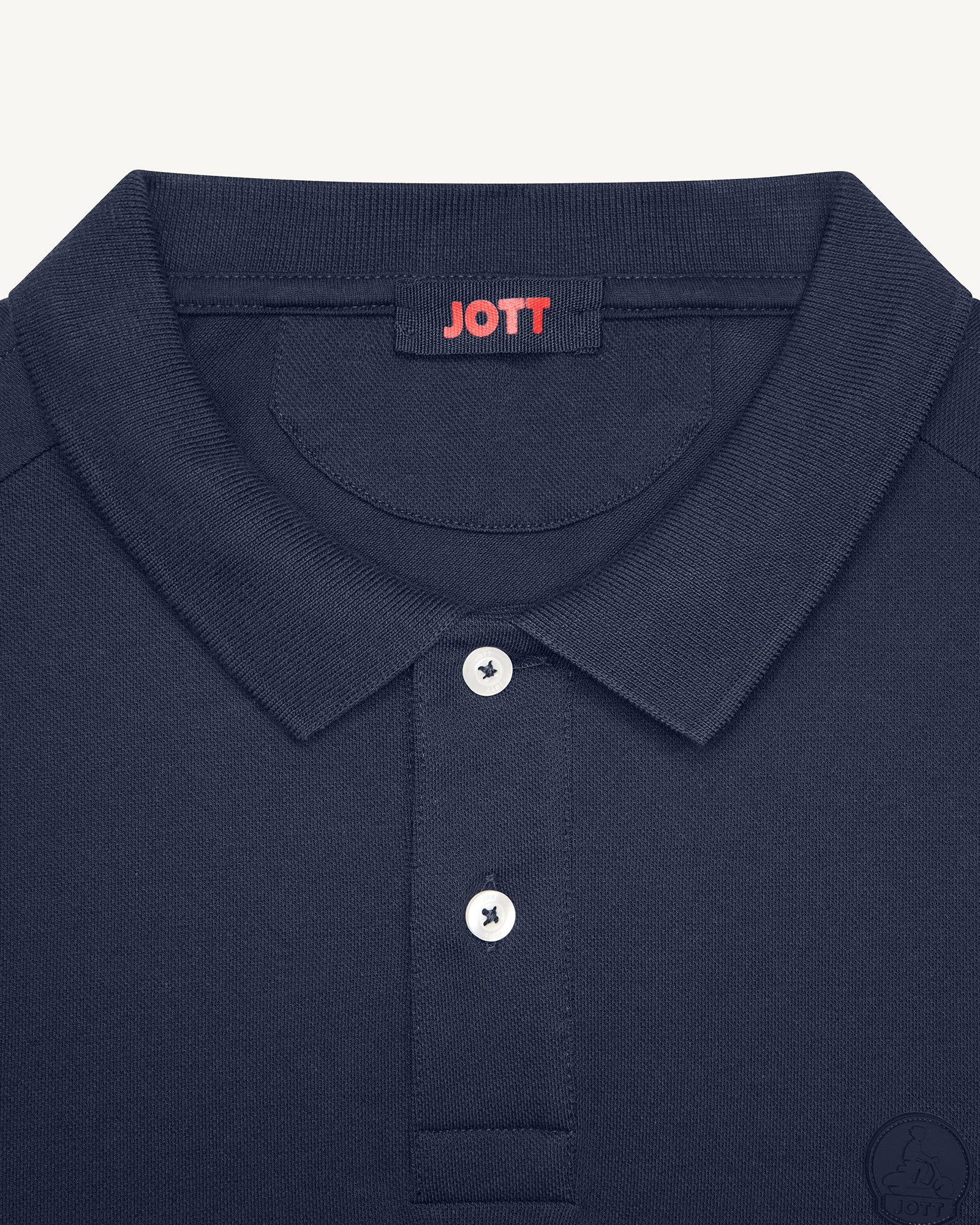 Polo manches longues en coton Marine Carlos - Image 2
