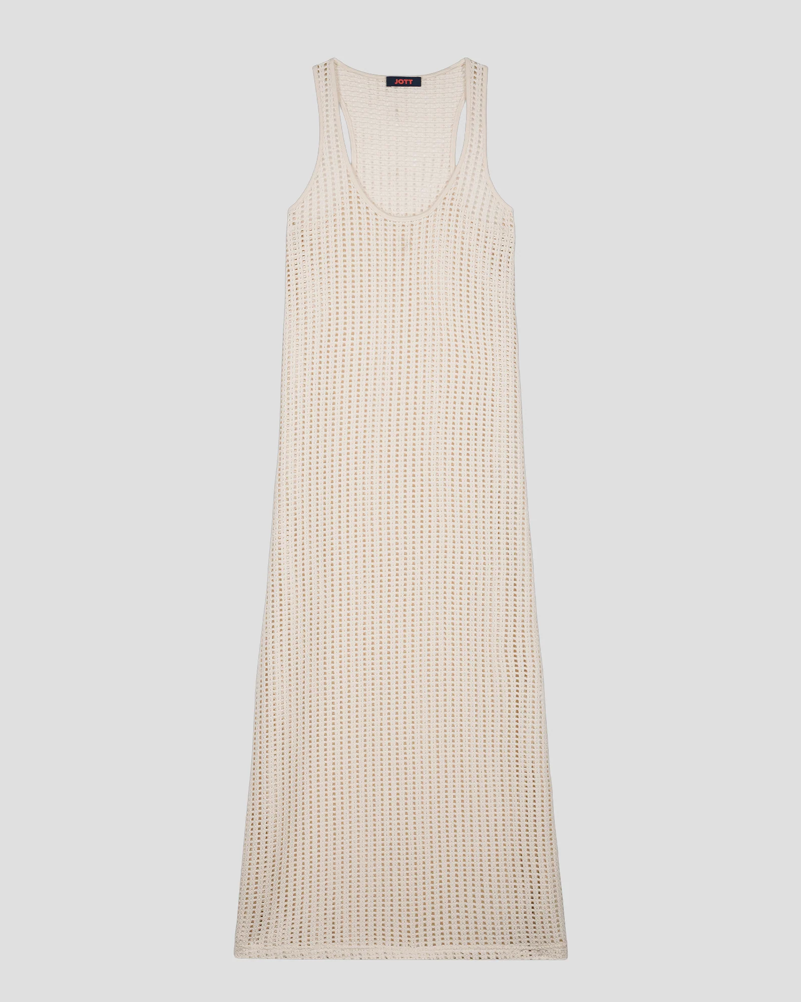 Robe longue en maille de coton Naturel Euginia - Image 2