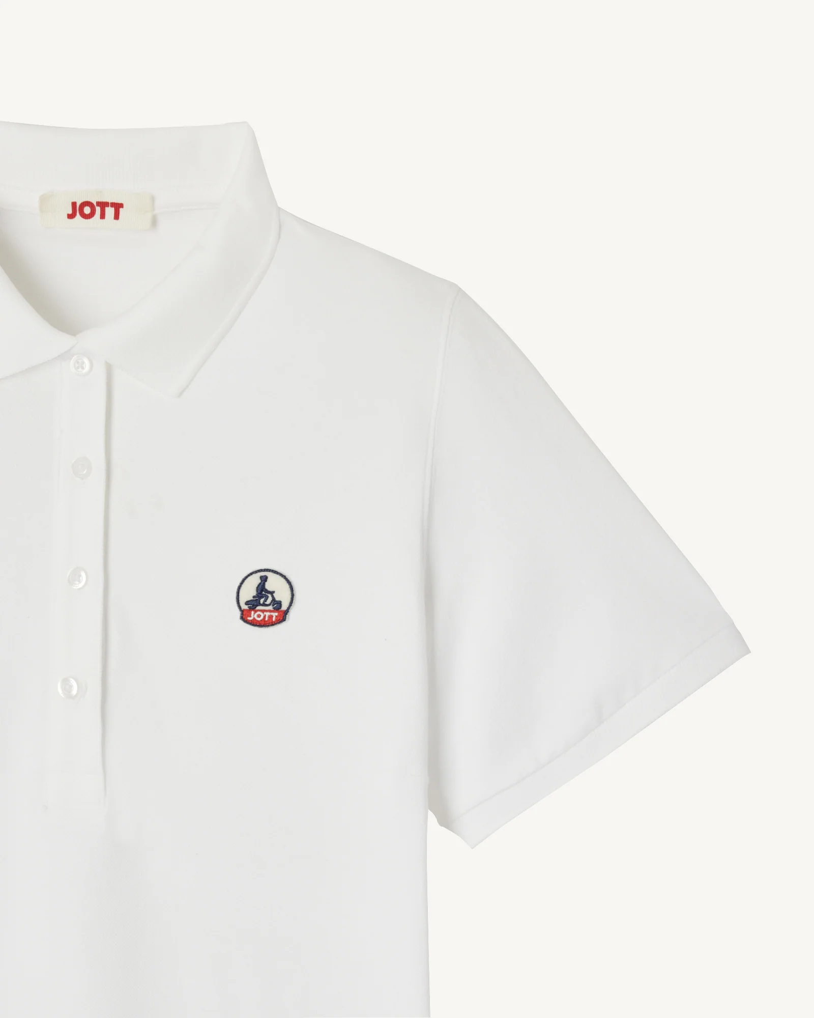 Robe polo en coton biologique Blanc Palma - Image 4