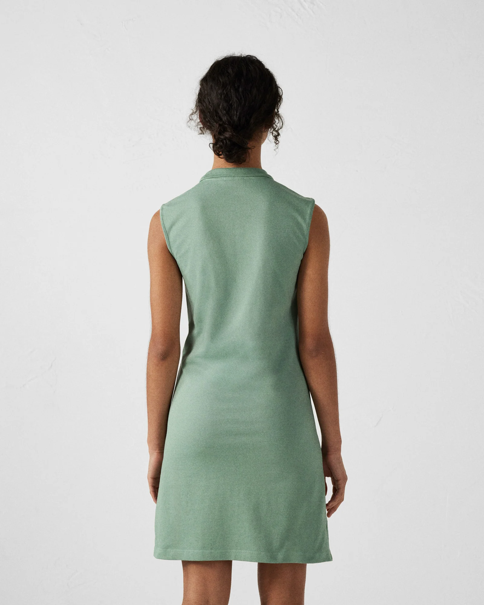 Robe polo sans manches Vert minéral Tanger - Image 2