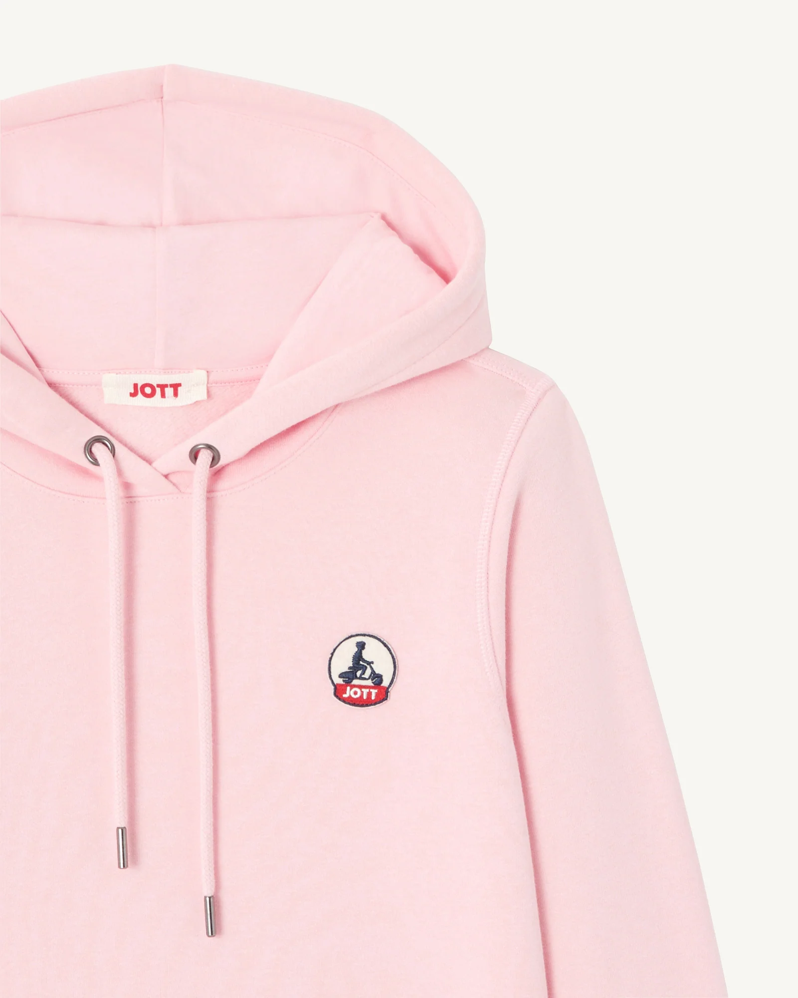 Sweat à capuche en coton biologique Rose pêche Livia - Image 3