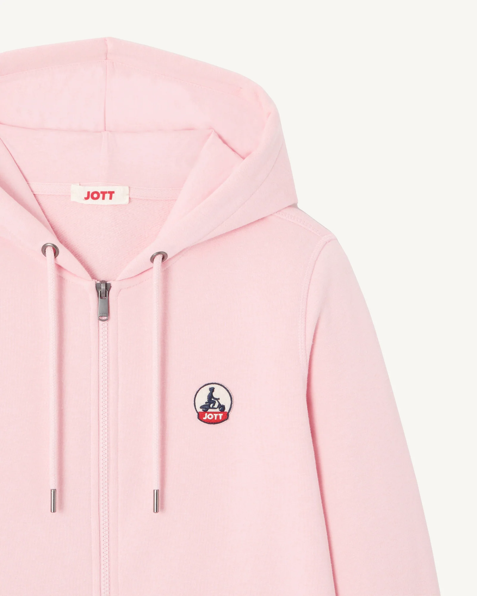 Sweat à capuche en coton biologique Rose pêche Oaxaca - Image 3