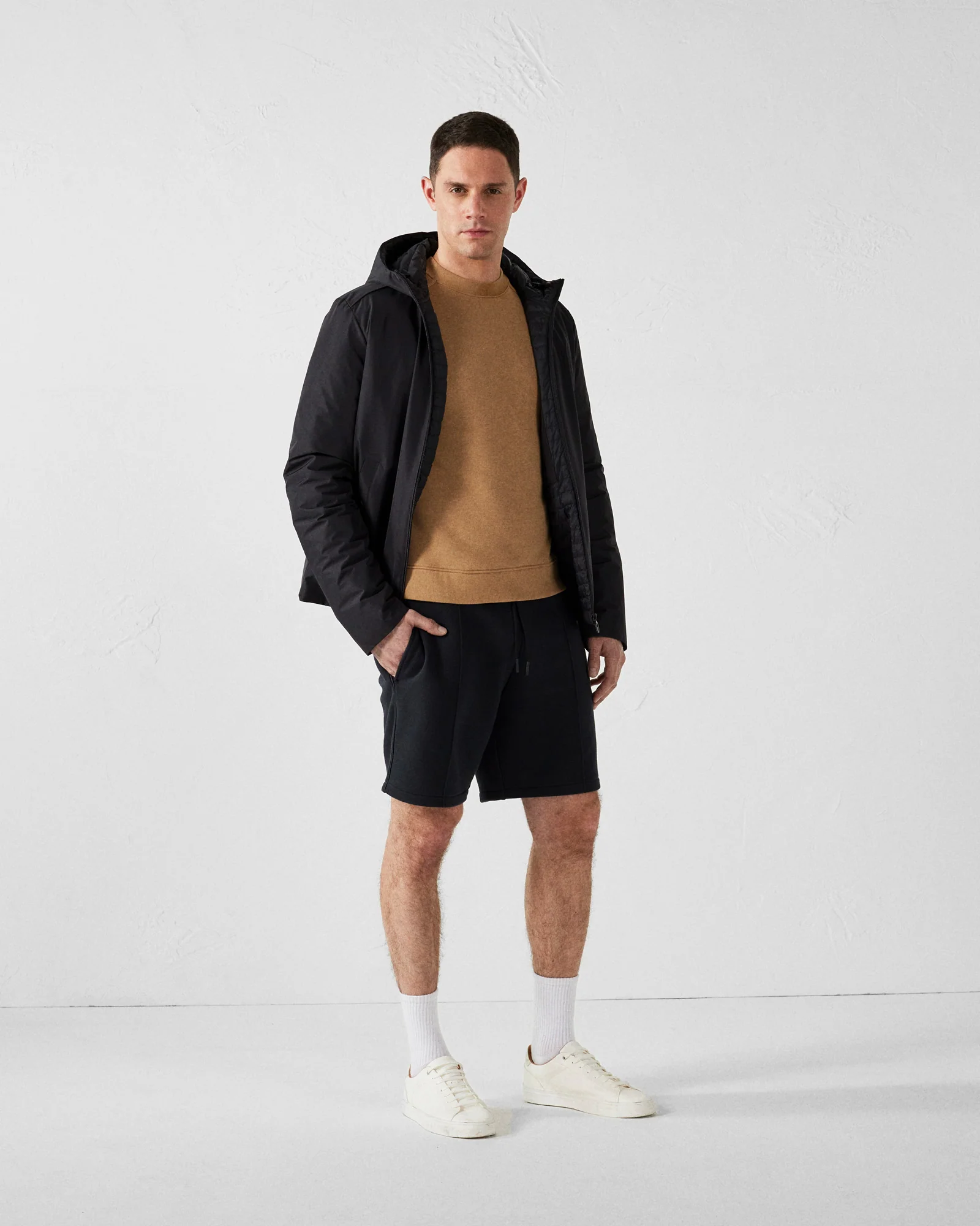 Sweat bimatière col rond Fauve Alphonse