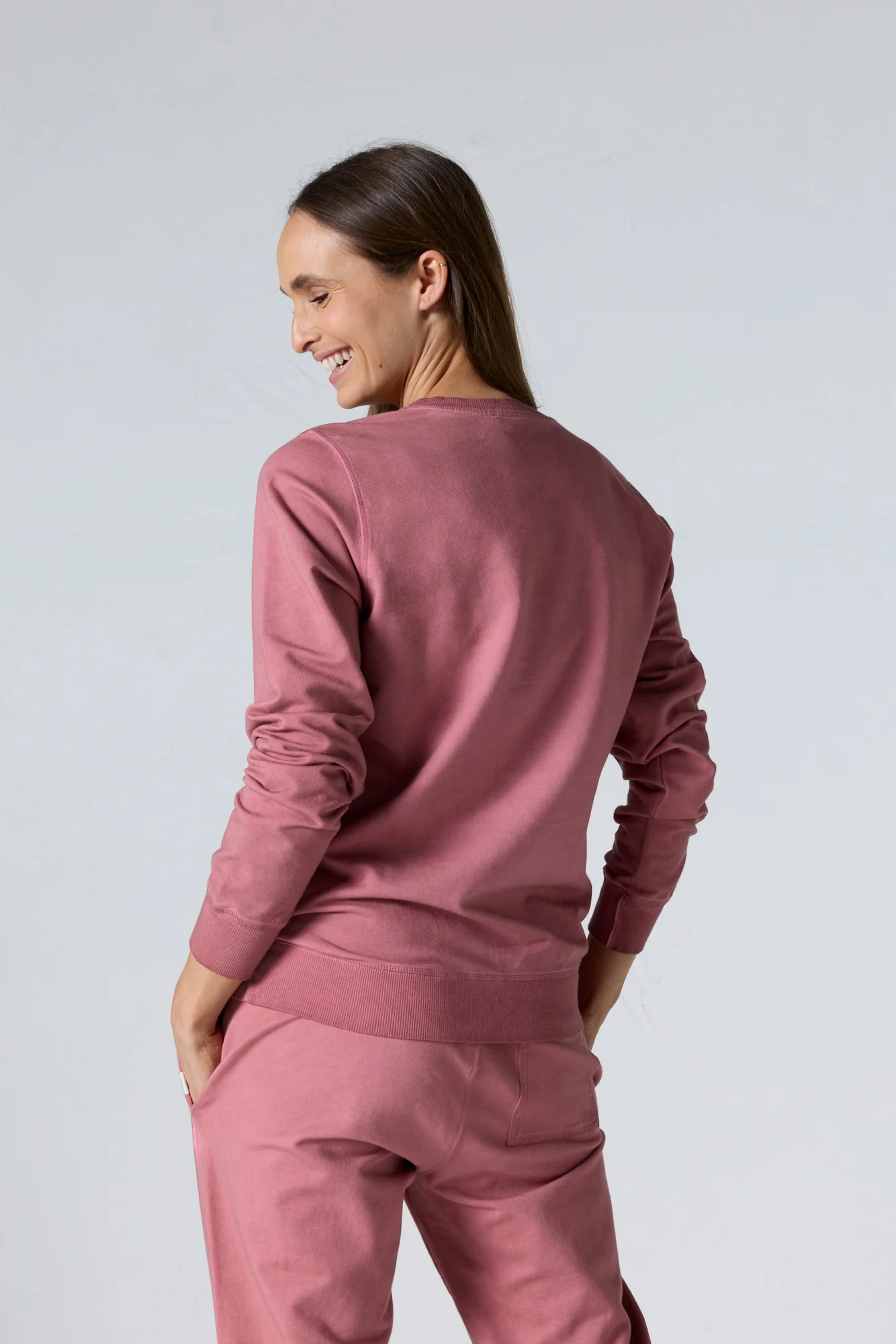 Sweat col rond Pink antique Maida - Image 4