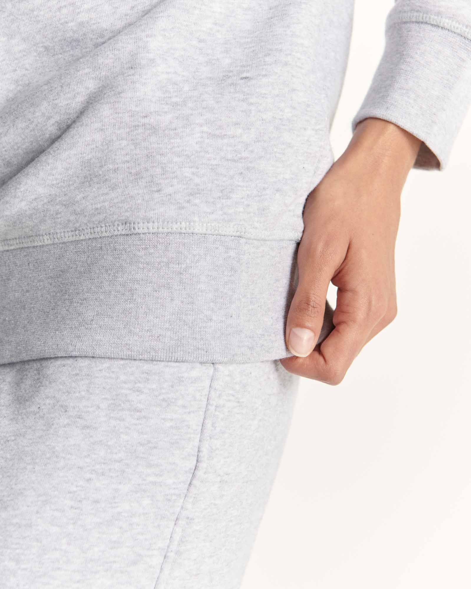 Sweat en coton biologique Gris chiné Elvas - Image 2