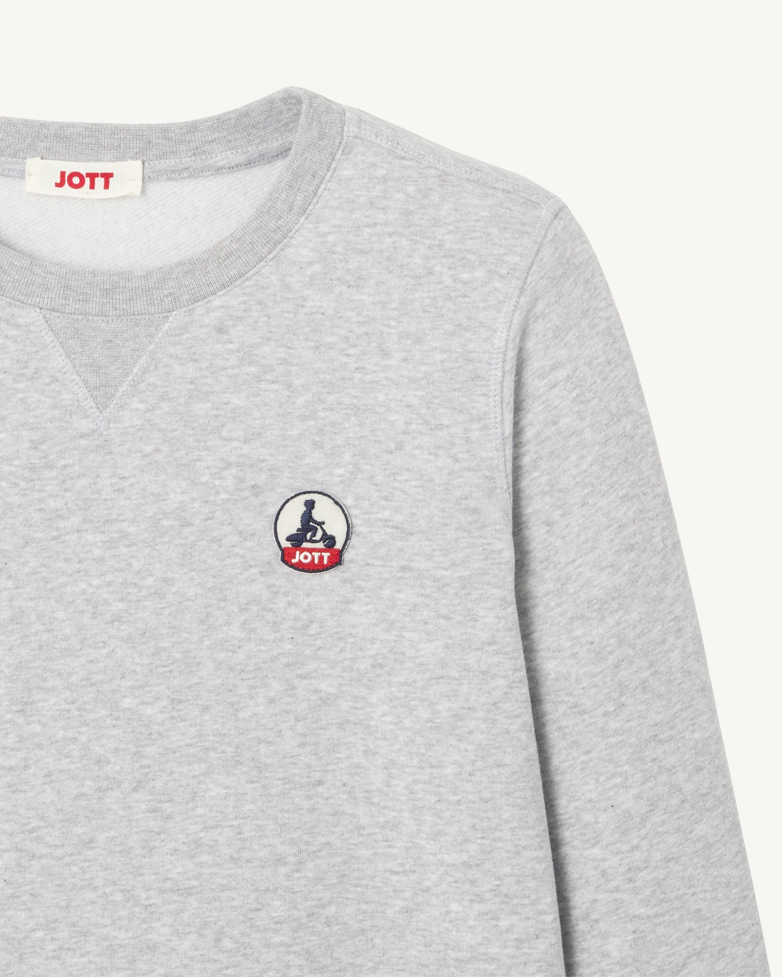 Sweat en coton biologique Gris chiné Elvas - Image 3