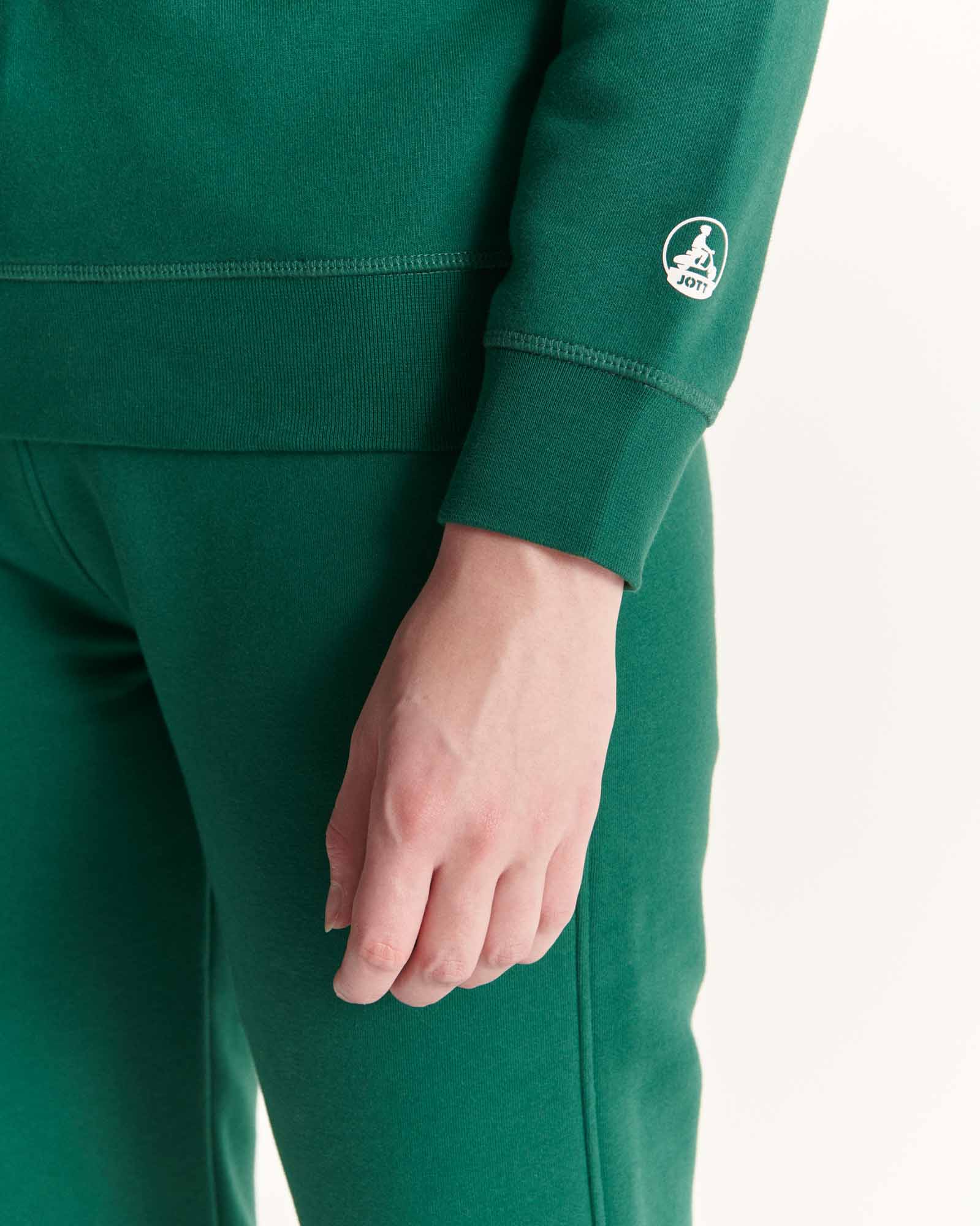 Sweat en coton biologique Vert foncé Elvas - Image 2