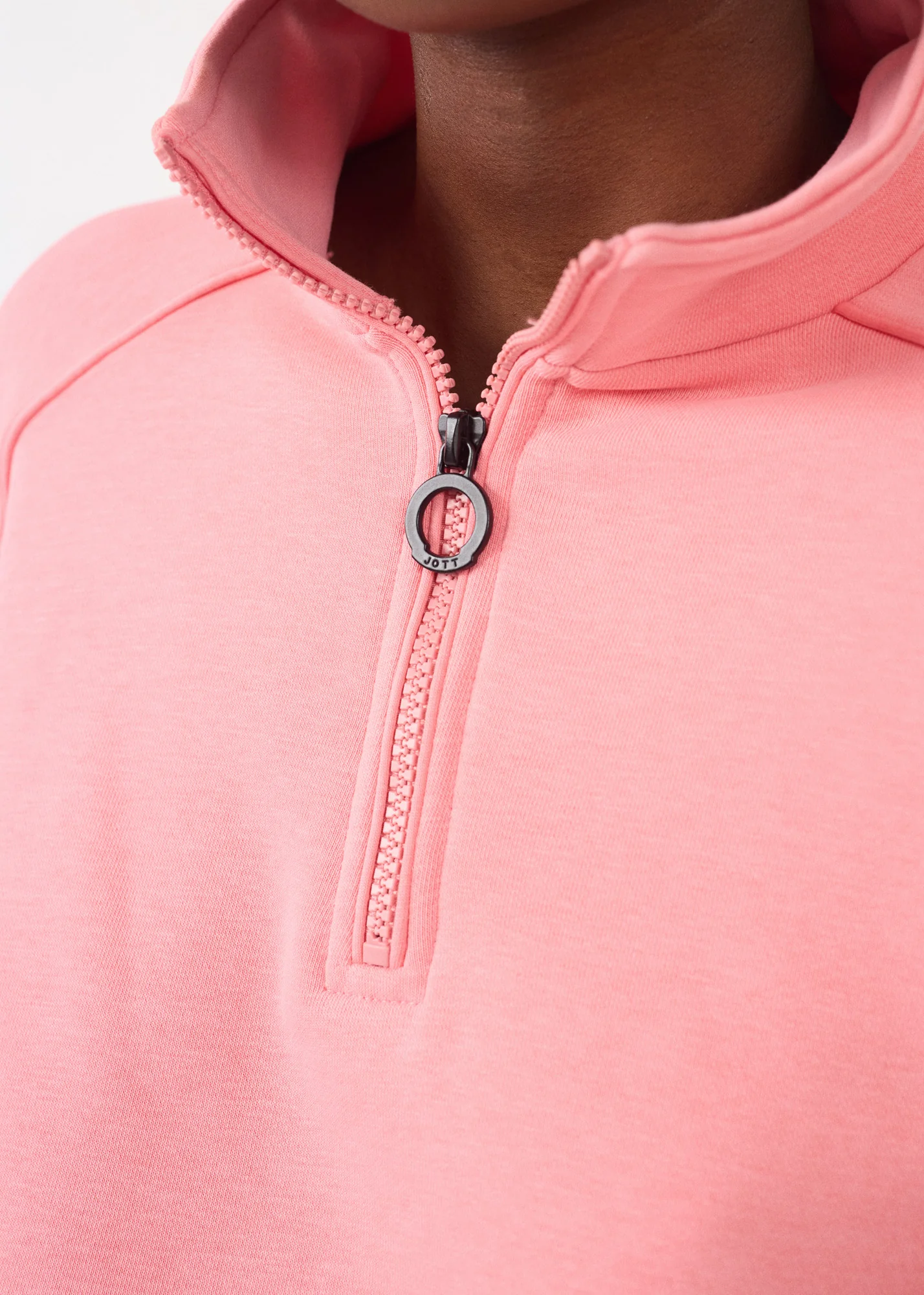 Sweatshirt demi-zippé Vibrant pink Line - Image 6