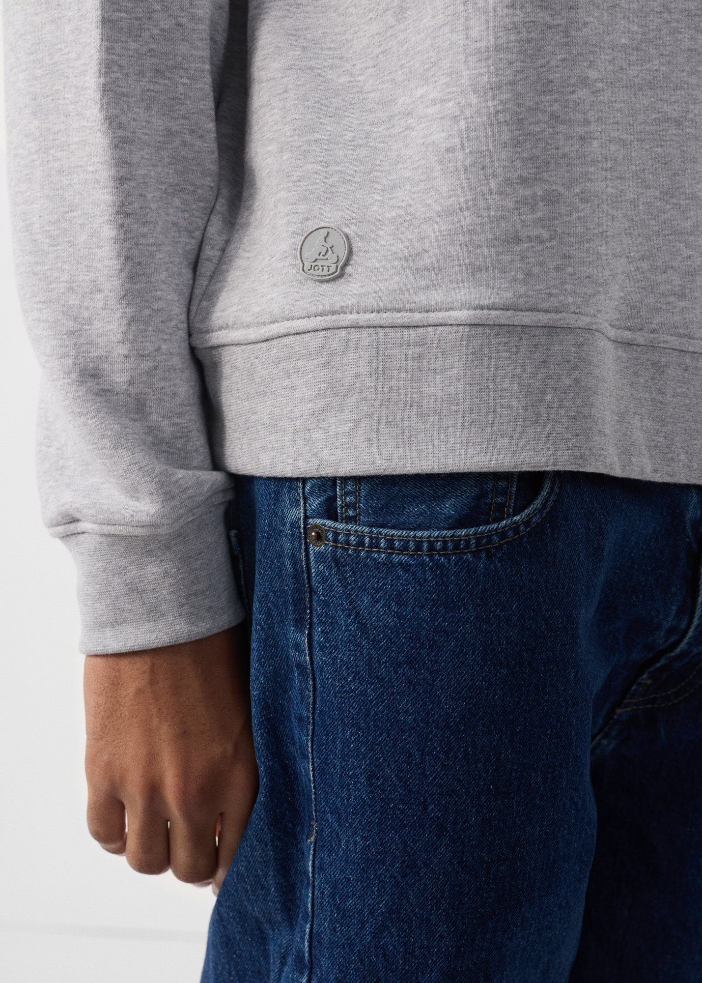 Sweatshirt Gris chine Robin - Image 5