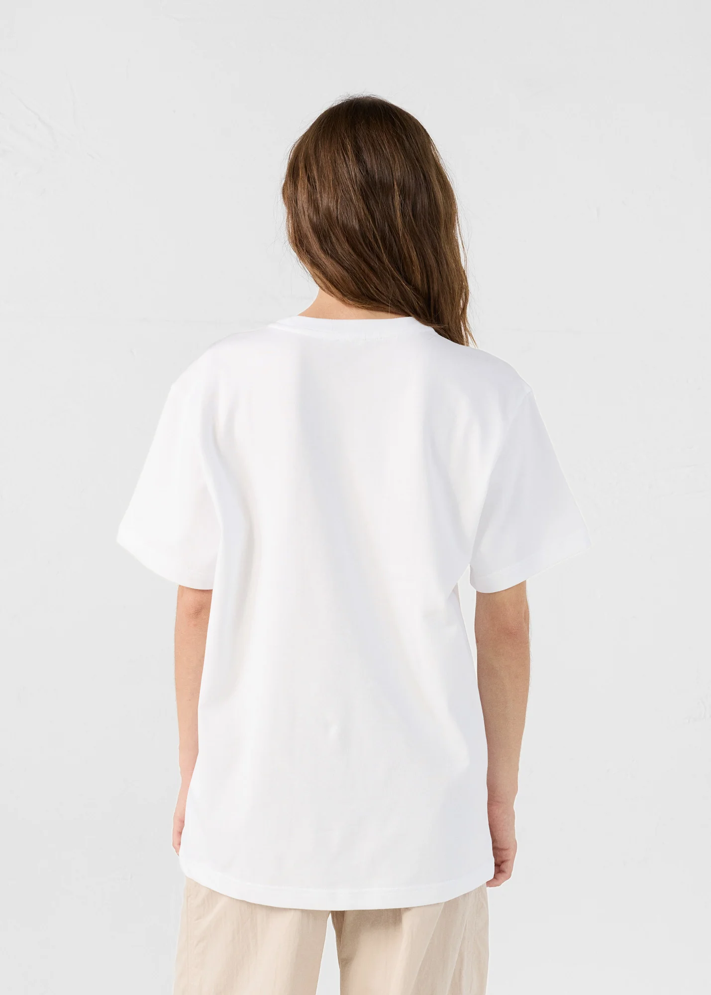 T-Shirt à col rond Blanc Andrea - Image 4