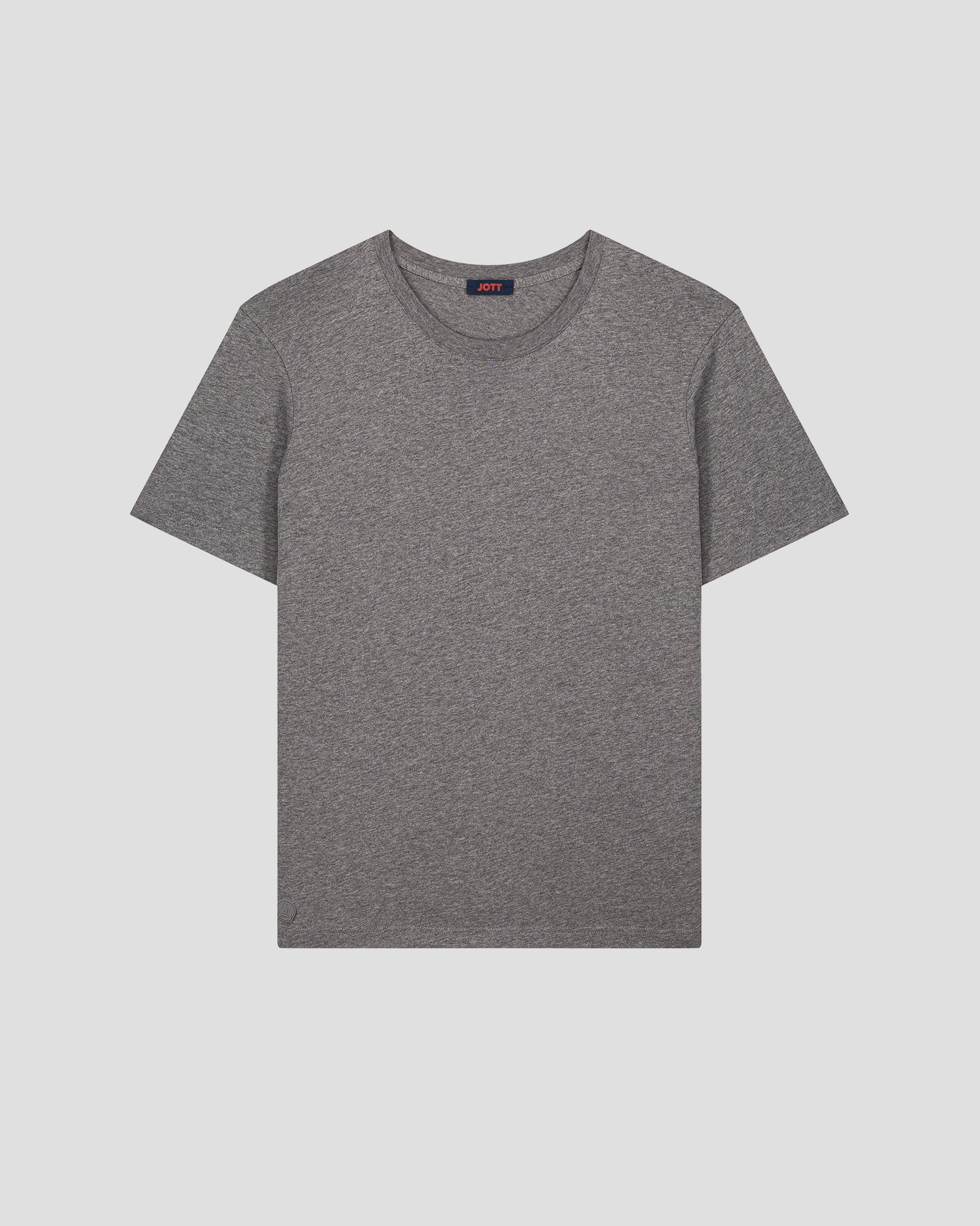 T-Shirt à col rond Gris chine fonce Petro - Image 2