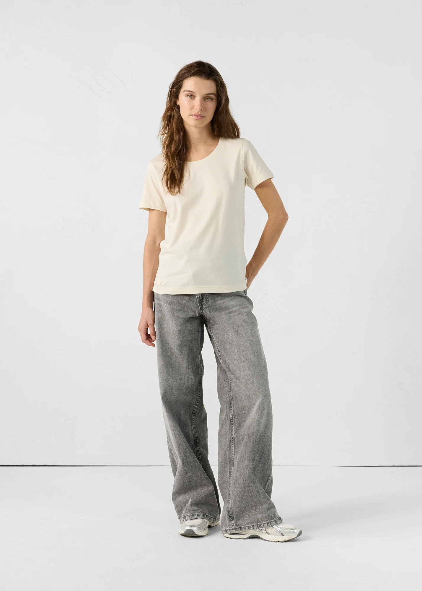 T-Shirt Ă col rond Naturel Lucia