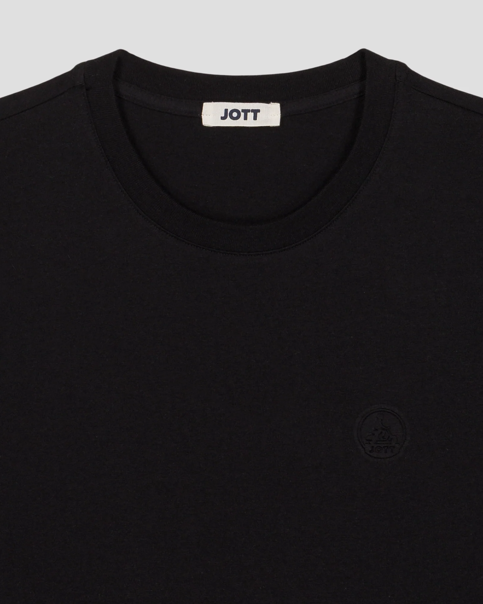 T-shirt col rond homme en coton Noir Pedro - Image 7