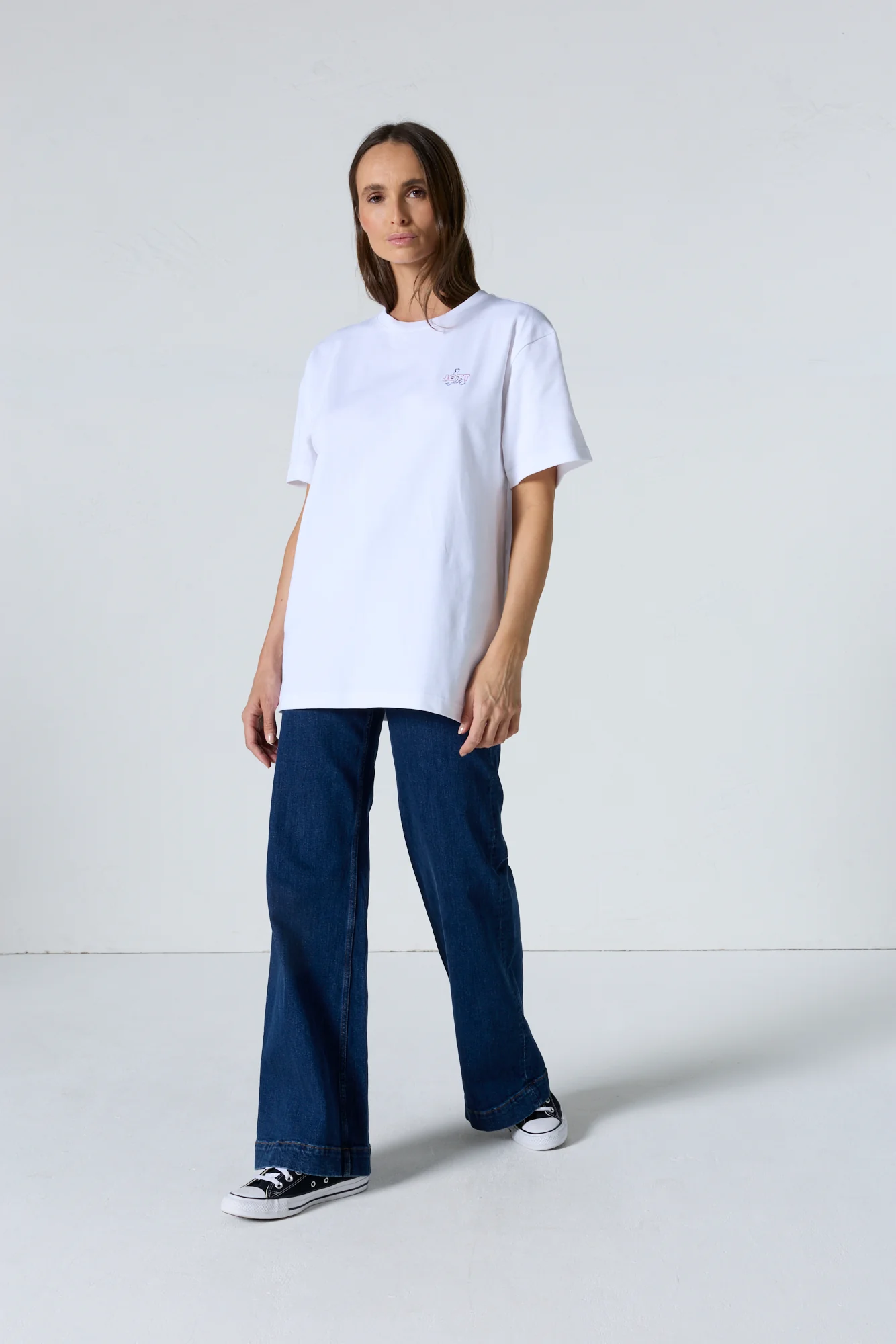T-shirt col rond mixte Blanc Lipe - Image 6