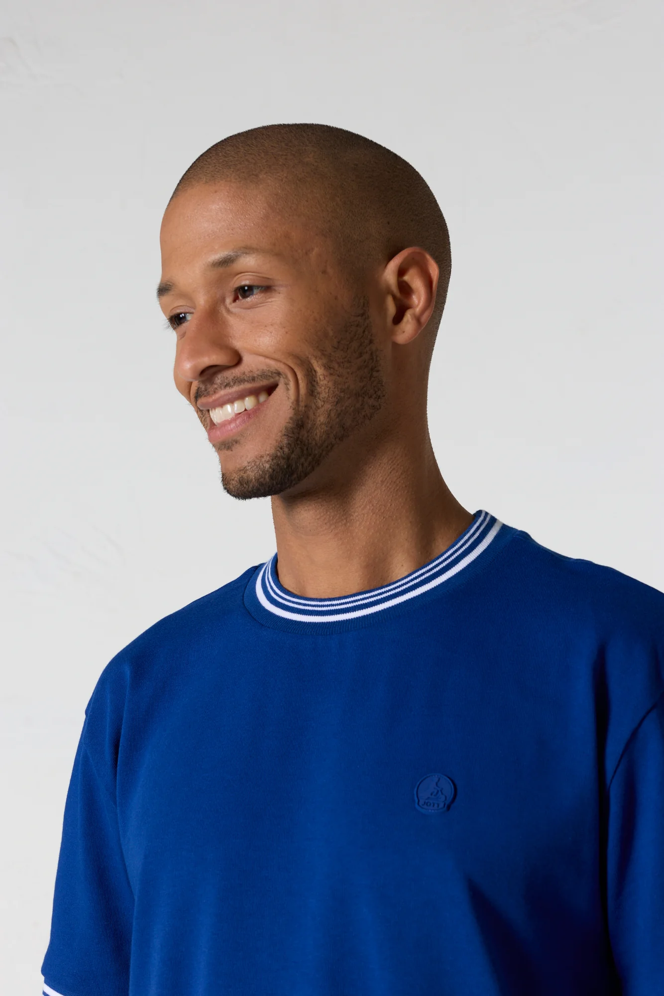 T-shirt col rond mixte Bleu cobalt Ley - Image 12