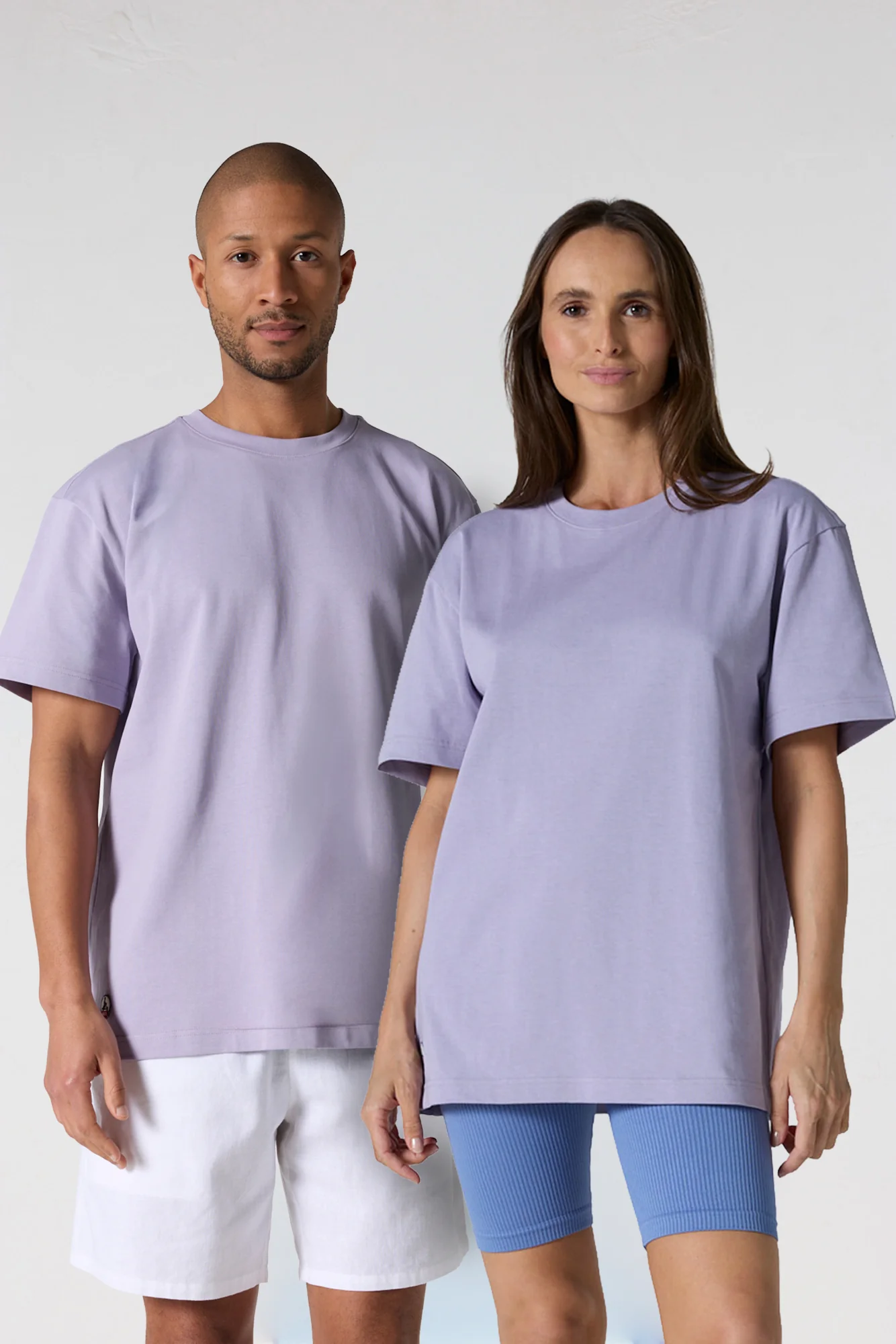 T-Shirt col rond mixte Encens violet Andrea
