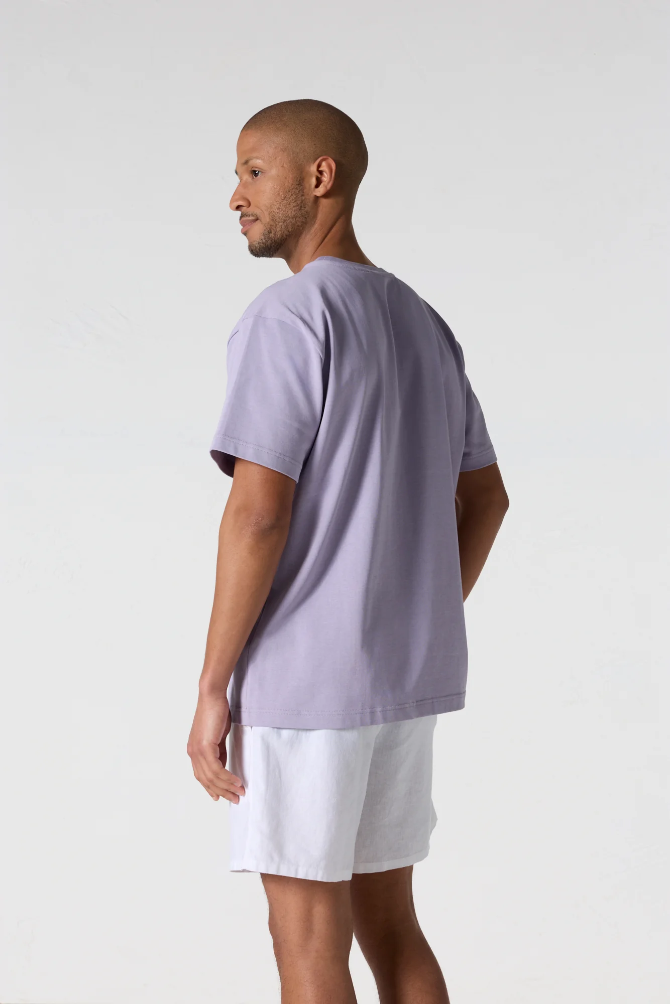 T-Shirt col rond mixte Encens violet Andrea - Image 6