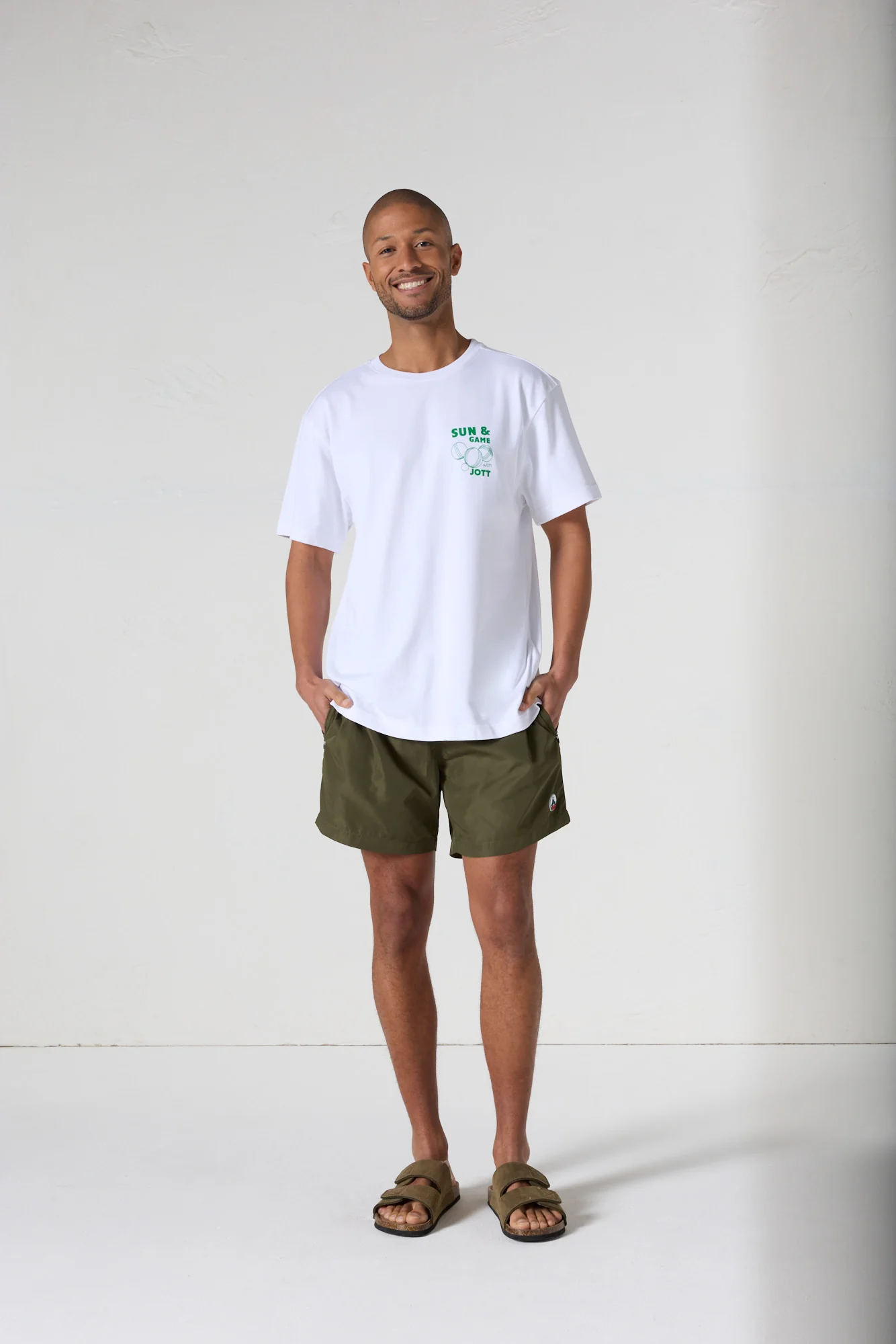 T-shirt col rond mixte imprimé Blanc Samet - Image 12