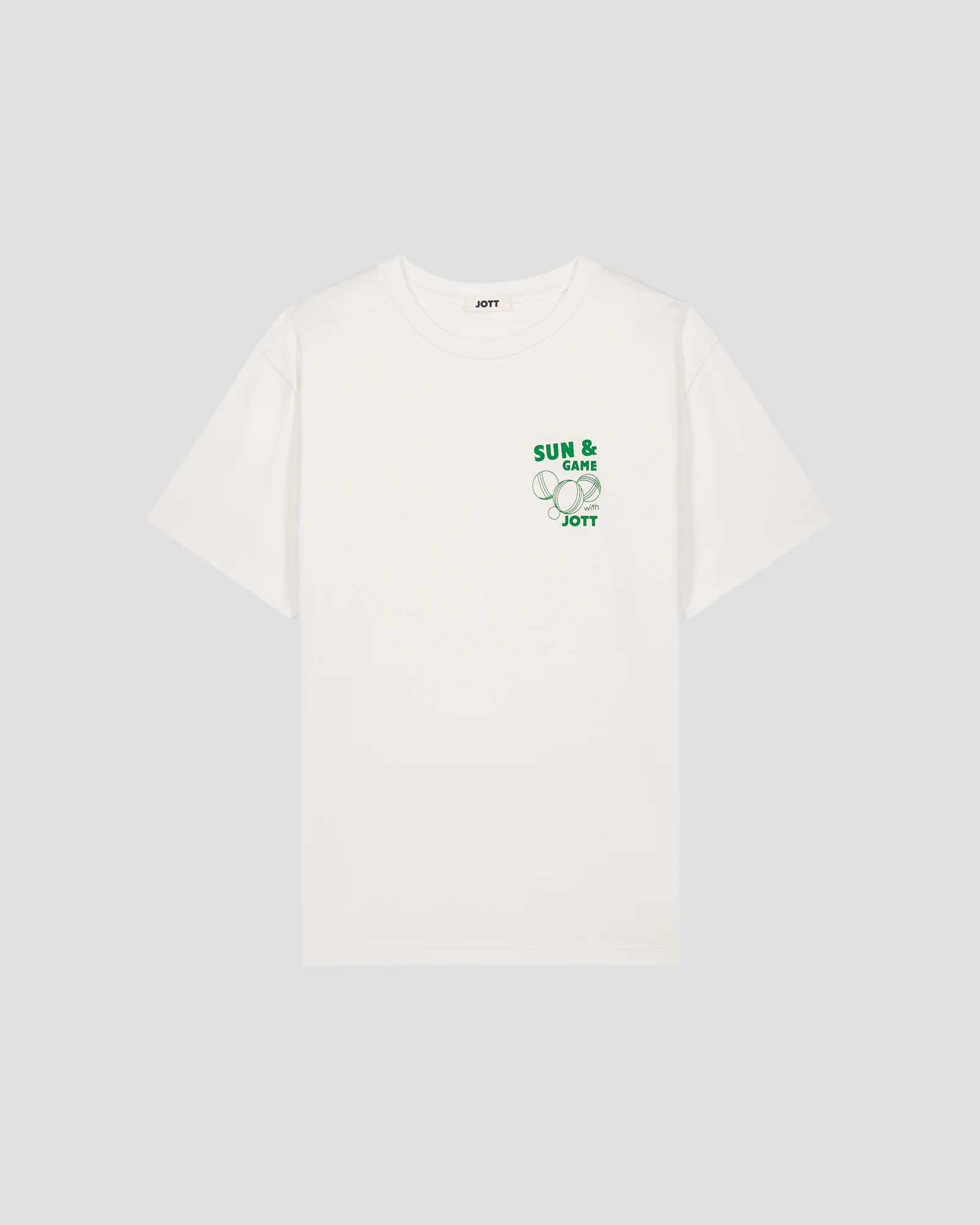 T-shirt col rond mixte imprimé Blanc Samet - Image 2
