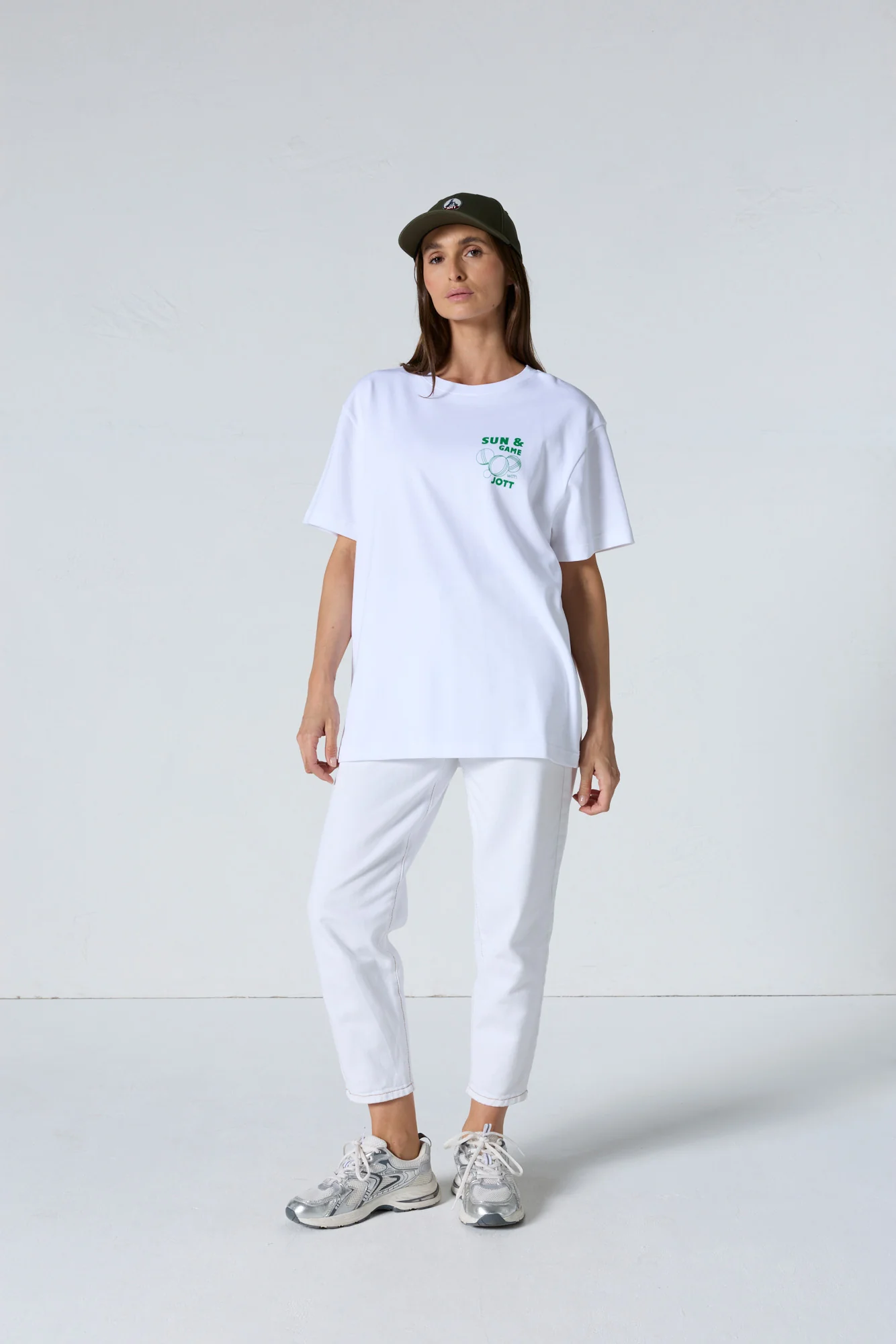 T-shirt col rond mixte imprimé Blanc Samet - Image 5