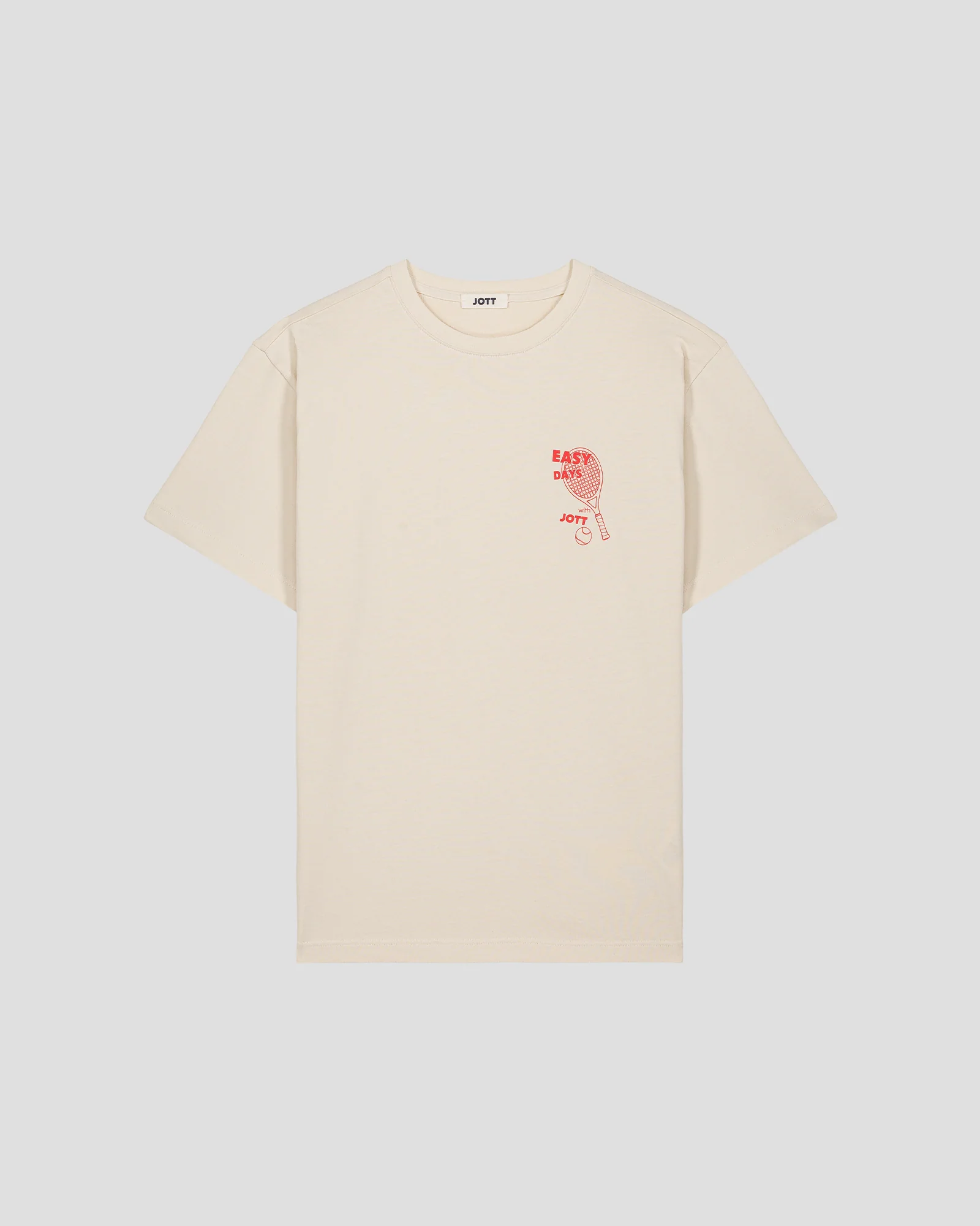 T-shirt col rond mixte imprimé Naturel Samet - Image 2