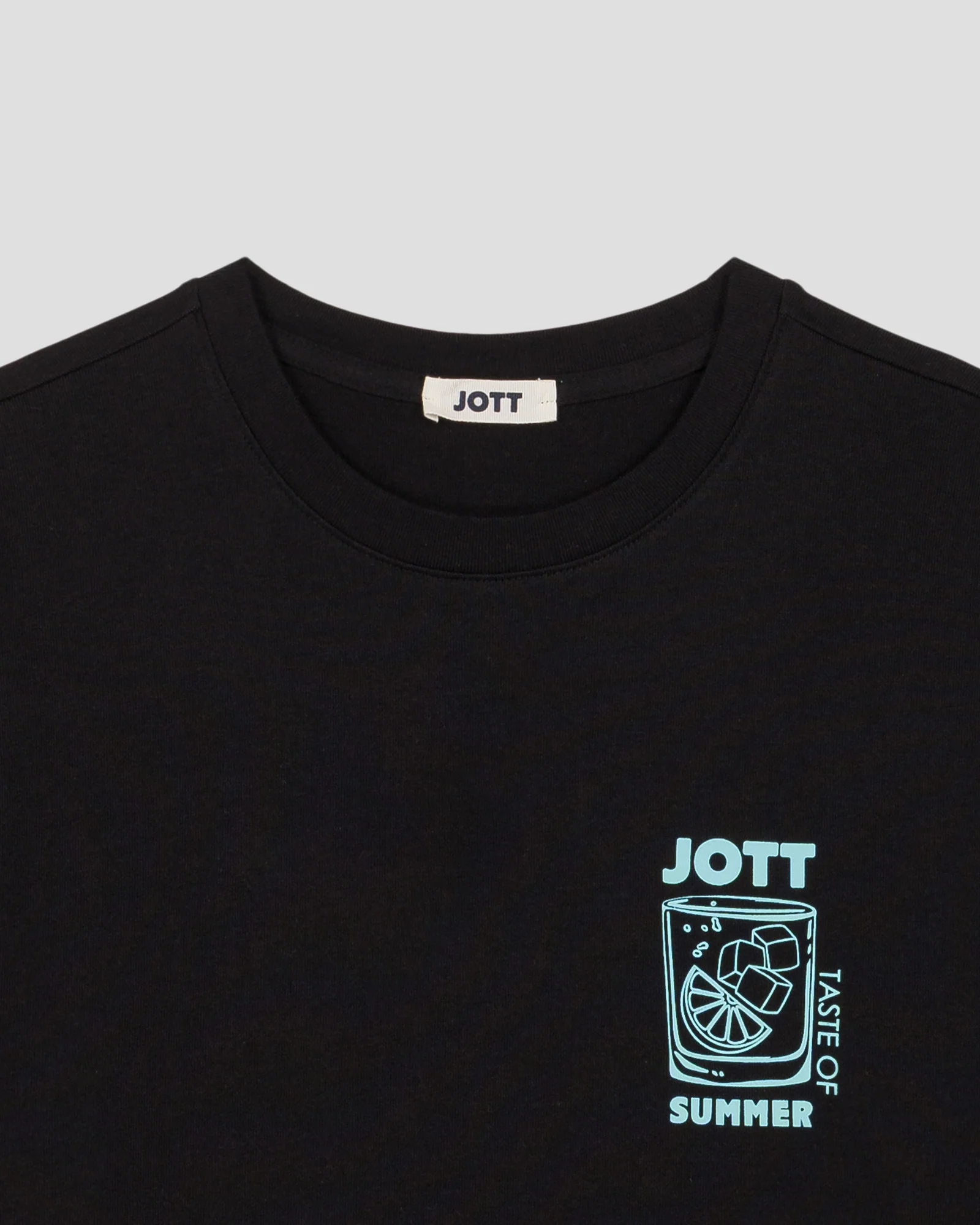 T-shirt col rond mixte imprimé Noir Samet - Image 6